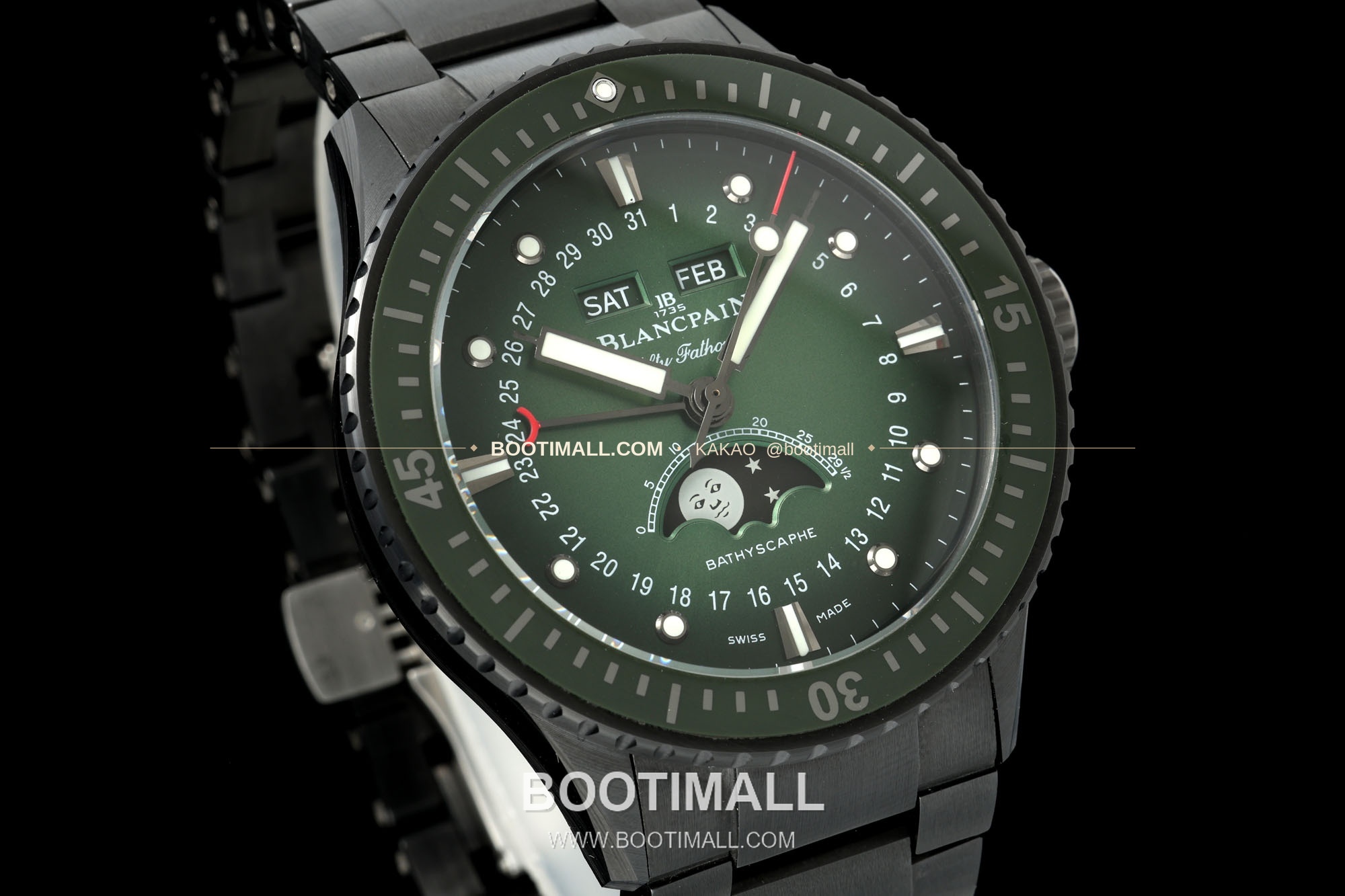 블랑팡 피프티패덤즈 바티스카프 세라믹 풀캘린더 문페이즈 오토매틱 Blancpain Fifty Fathoms Bathyscaphe Ceramic Complete Calendar Moonphase Automatic 43.6mm 2