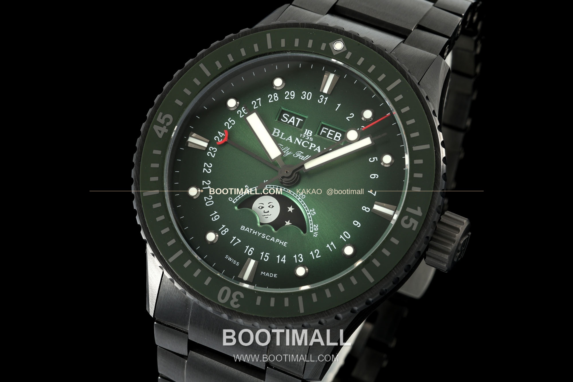 블랑팡 피프티패덤즈 바티스카프 세라믹 풀캘린더 문페이즈 오토매틱 Blancpain Fifty Fathoms Bathyscaphe Ceramic Complete Calendar Moonphase Automatic 43.6mm 3