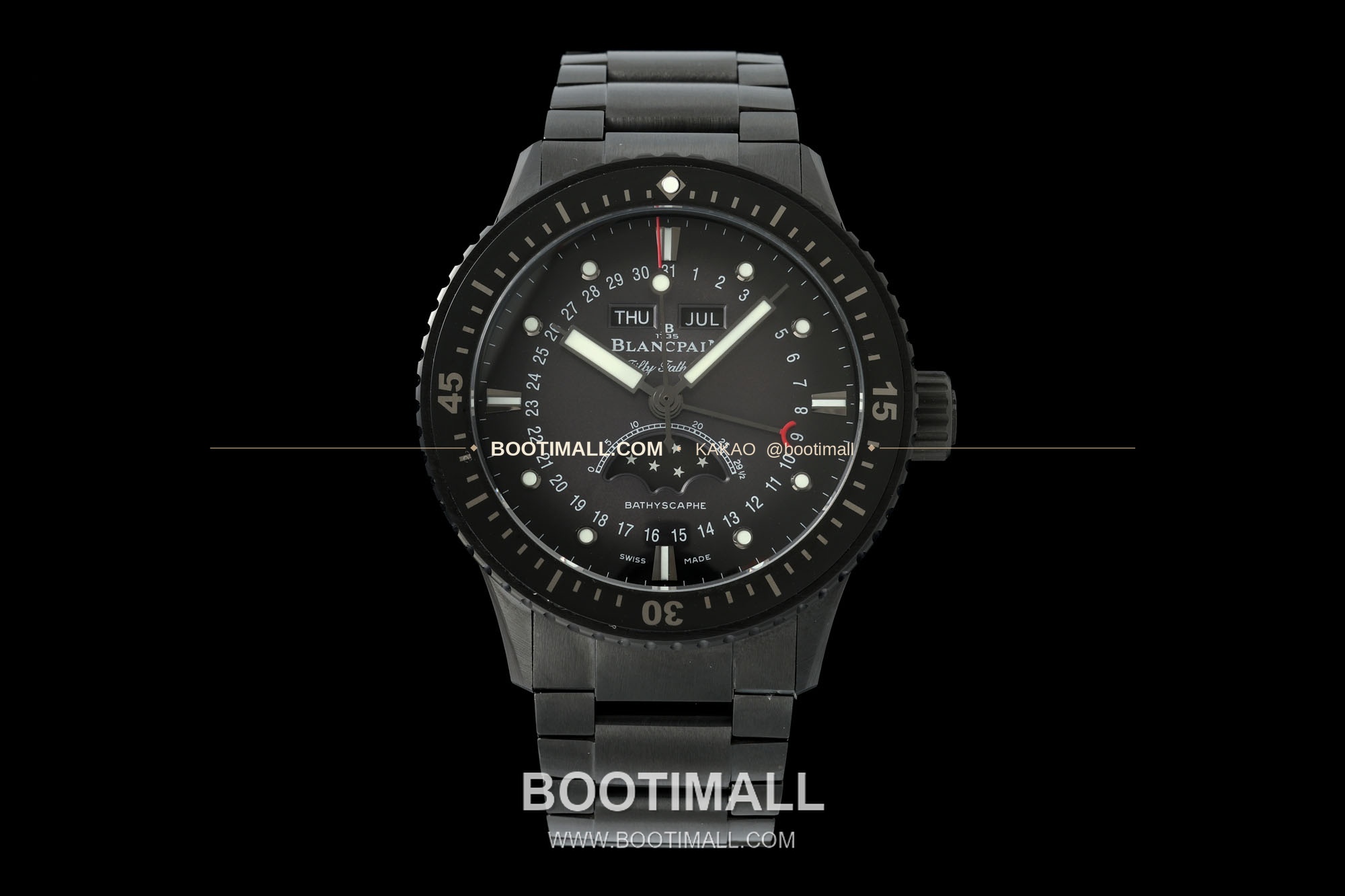 블랑팡 피프티패덤즈 바티스카프 세라믹 풀캘린더 문페이즈 오토매틱 Blancpain Fifty Fathoms Bathyscaphe Ceramic Complete Calendar Moonphase Automatic 43.6mm 1