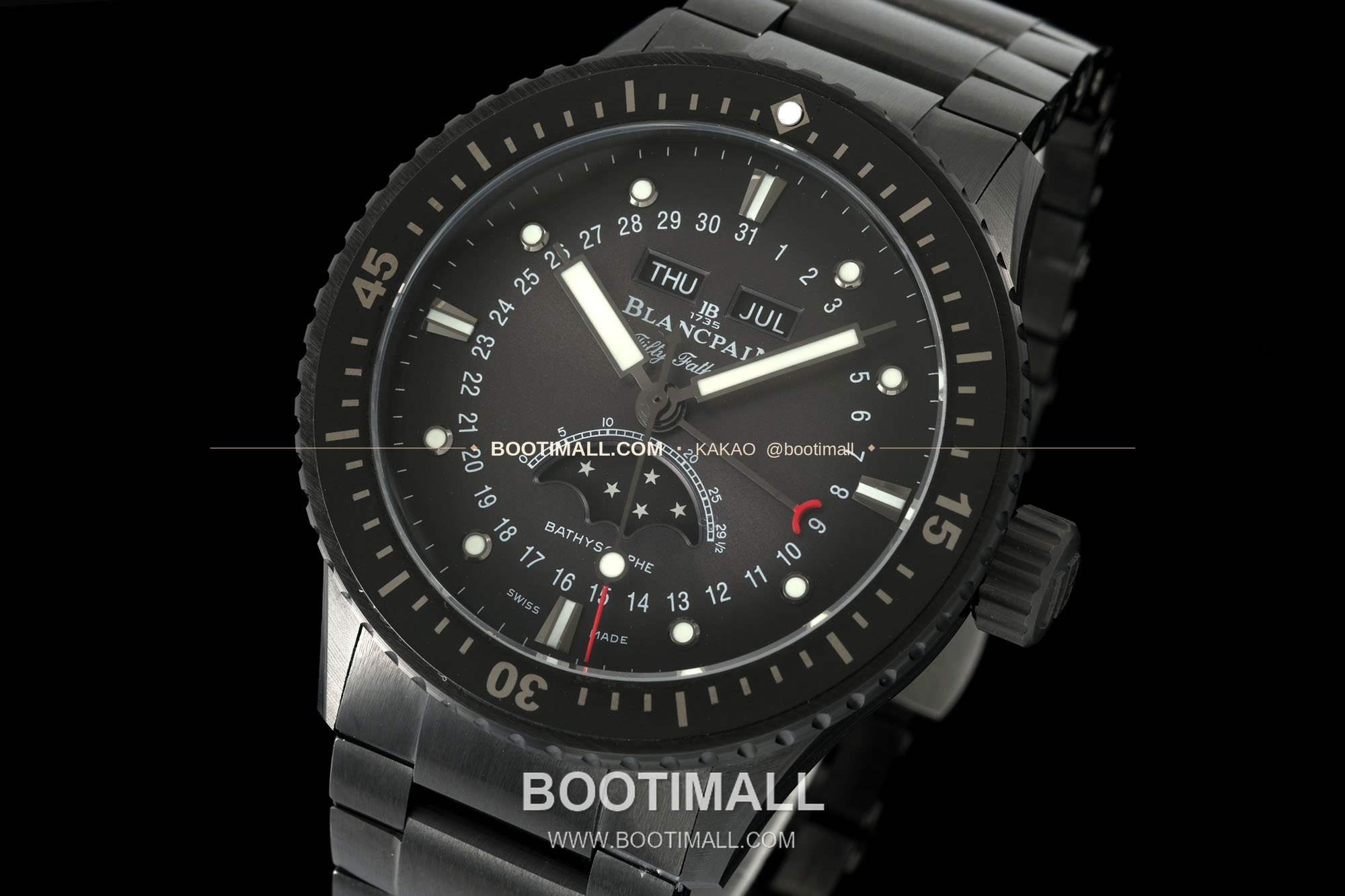 블랑팡 피프티패덤즈 바티스카프 세라믹 풀캘린더 문페이즈 오토매틱 Blancpain Fifty Fathoms Bathyscaphe Ceramic Complete Calendar Moonphase Automatic 43.6mm 3