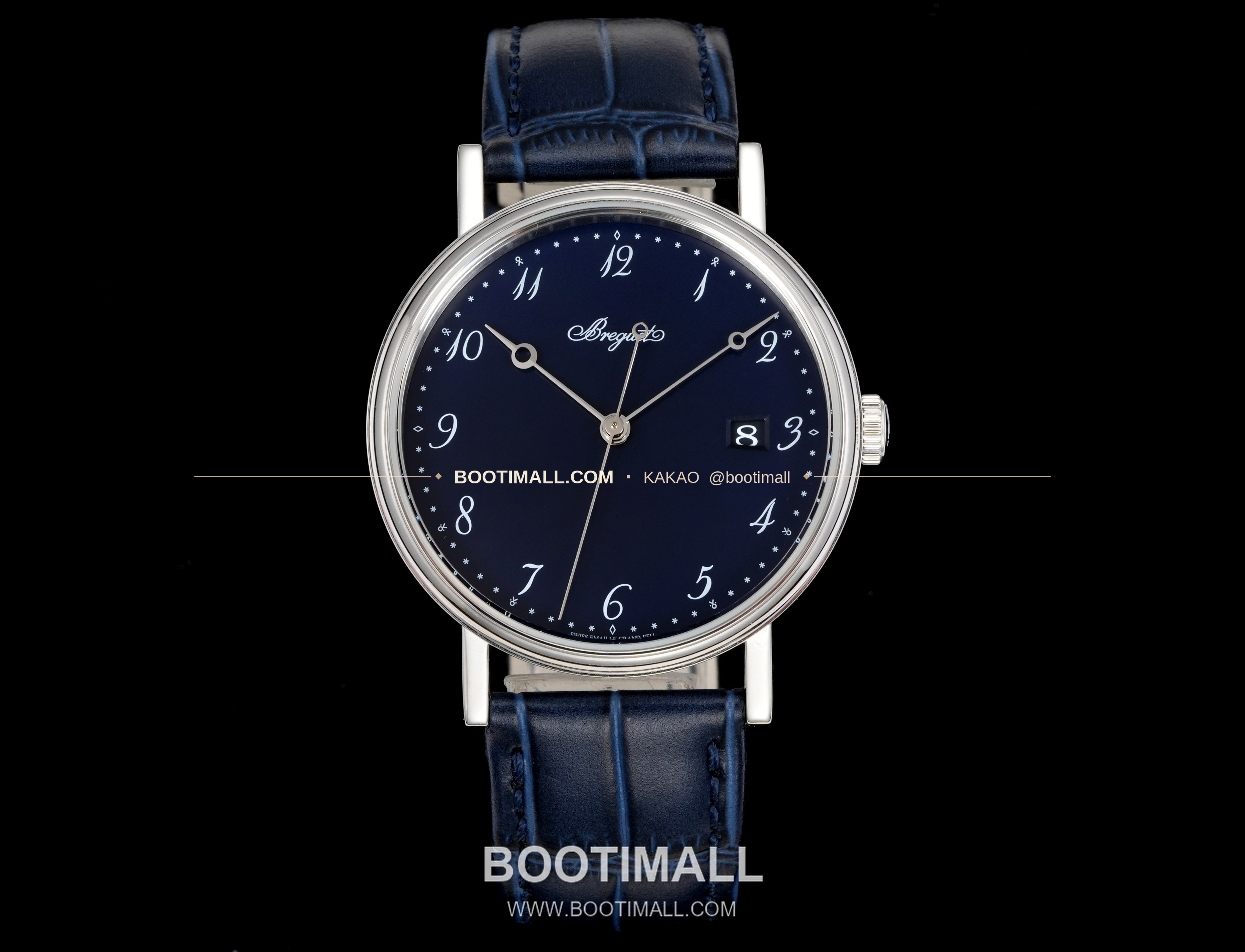 브레게 클래식 5177 에나멜 다이얼 블루핸즈 오토매틱 Breguet Classique 5177 Enamel Dial Blue Hands Automatic 38mm 1