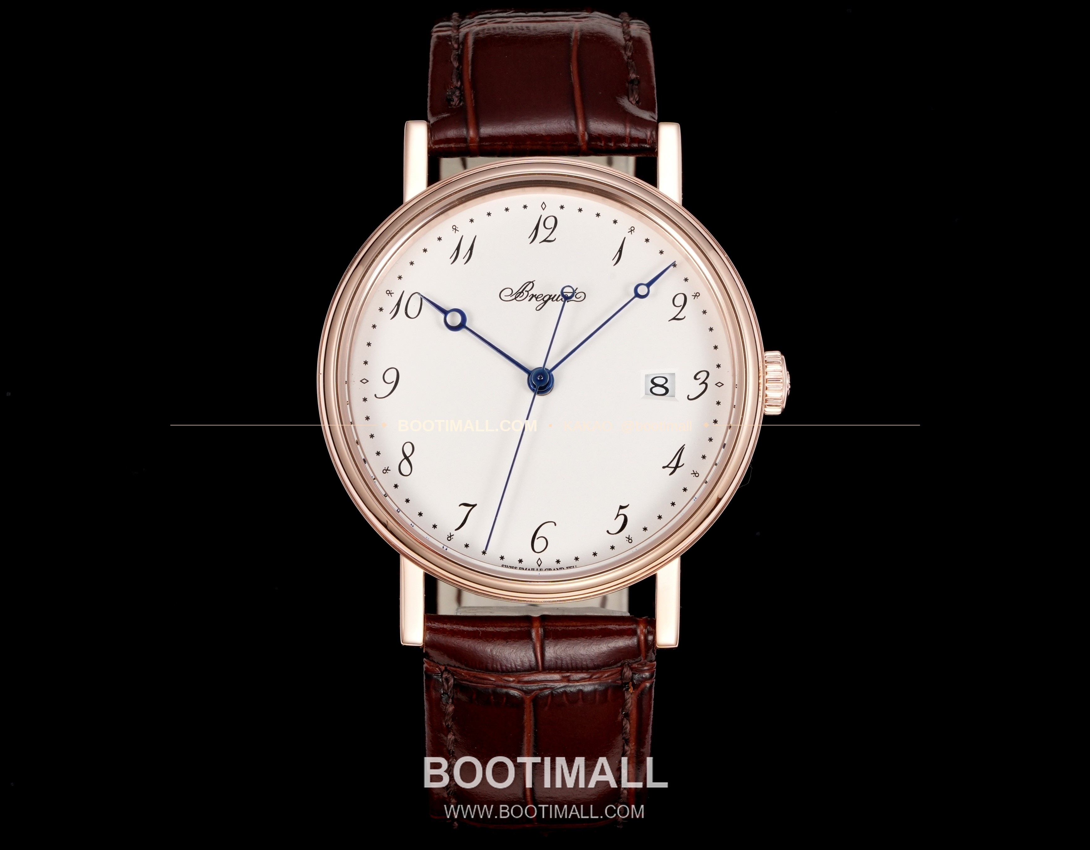 브레게 클래식 5177 에나멜 다이얼 블루핸즈 오토매틱 Breguet Classique 5177 Enamel Dial Blue Hands Automatic 38mm 1