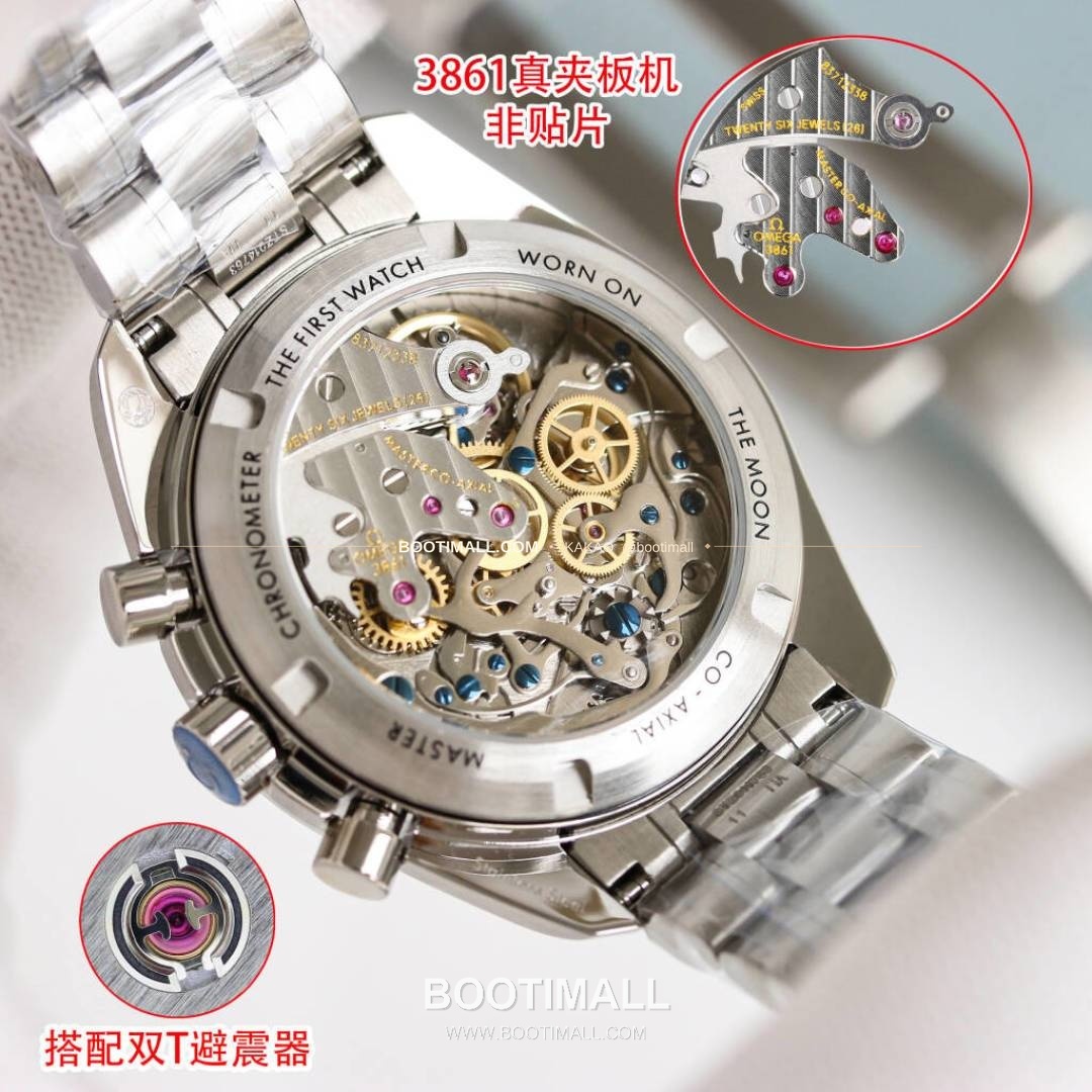 오메가 스피드마스터 문워치 리버스 팬더 크로노그래프 매뉴얼 Omega Speedmaster Moonwatch Reverse Panda Chronograph Manual 42mm 9