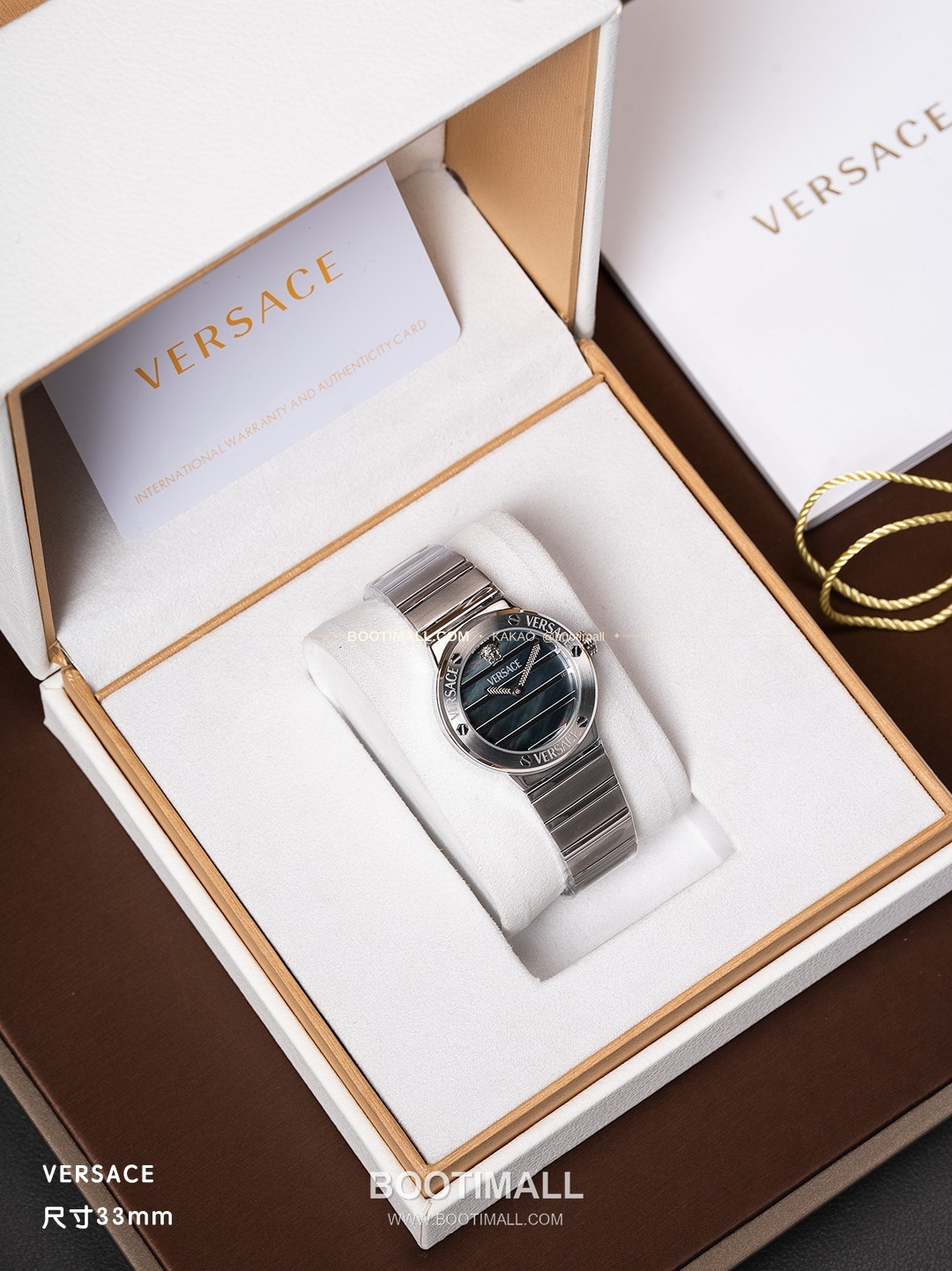 베르사체 그레카 로고 자개 다이얼 쿼츠 Versace Greca Logo Mother of Pearl Dial Quartz 33mm 4
