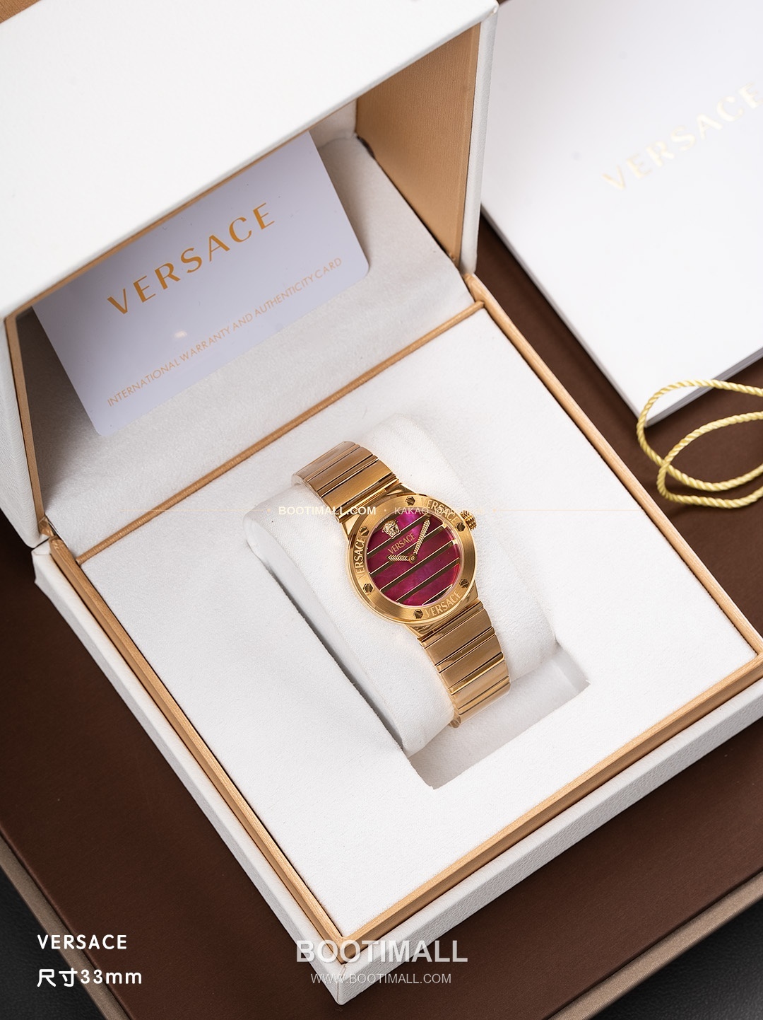 베르사체 그레카 로고 자개 다이얼 쿼츠 Versace Greca Logo Mother of Pearl Dial Quartz 33mm 5