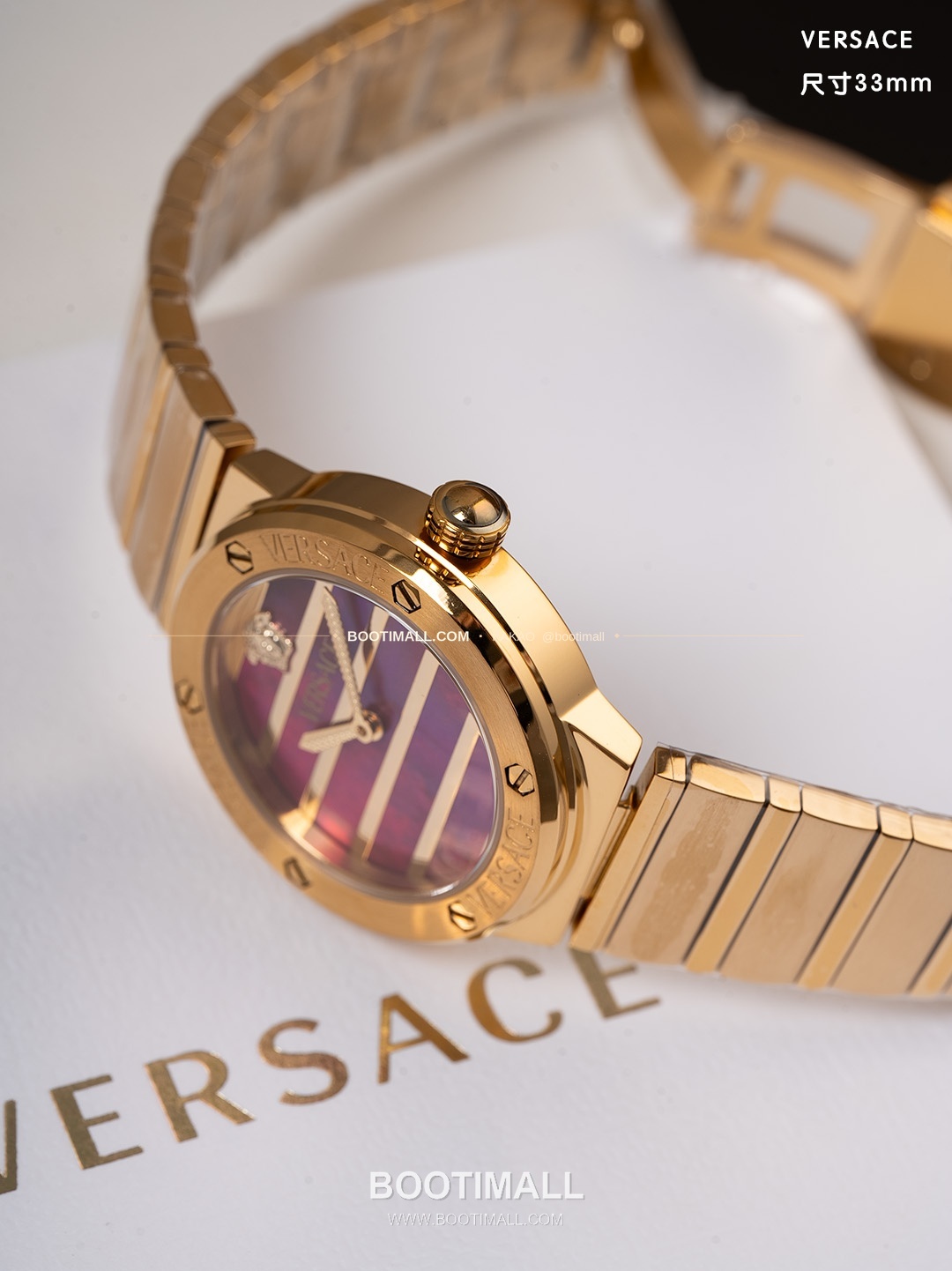 베르사체 그레카 로고 자개 다이얼 쿼츠 Versace Greca Logo Mother of Pearl Dial Quartz 33mm 7