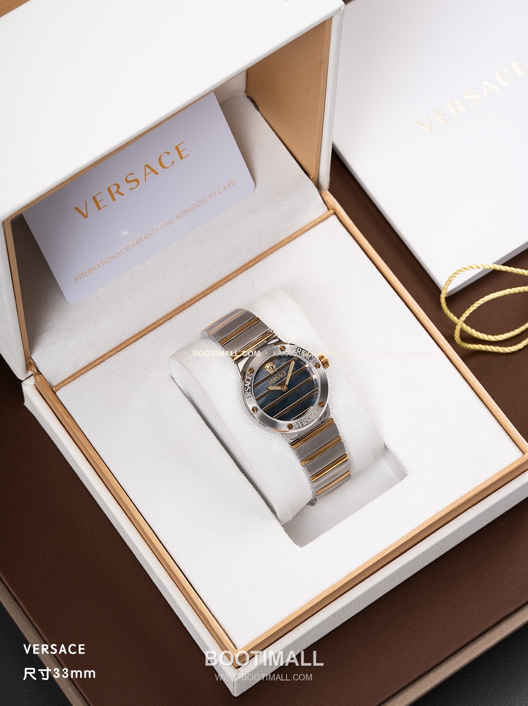 베르사체 그레카 로고 자개 다이얼 쿼츠 Versace Greca Logo Mother of Pearl Dial Quartz 33mm 1