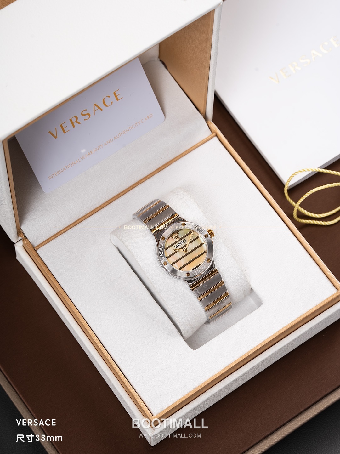 베르사체 그레카 로고 자개 다이얼 쿼츠 Versace Greca Logo Mother of Pearl Dial Quartz 33mm 4