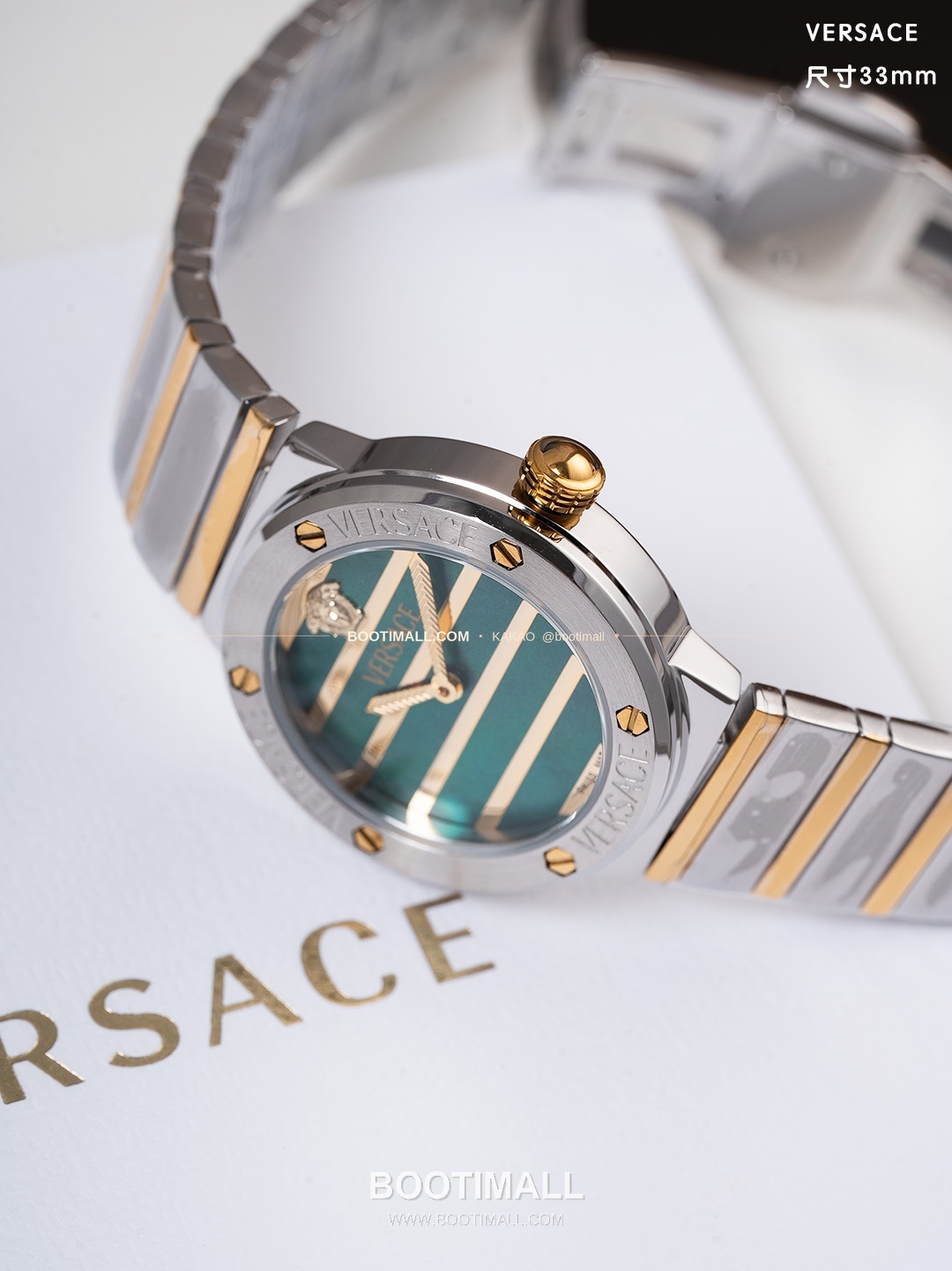 베르사체 그레카 로고 자개 다이얼 쿼츠 Versace Greca Logo Mother of Pearl Dial Quartz 33mm 7