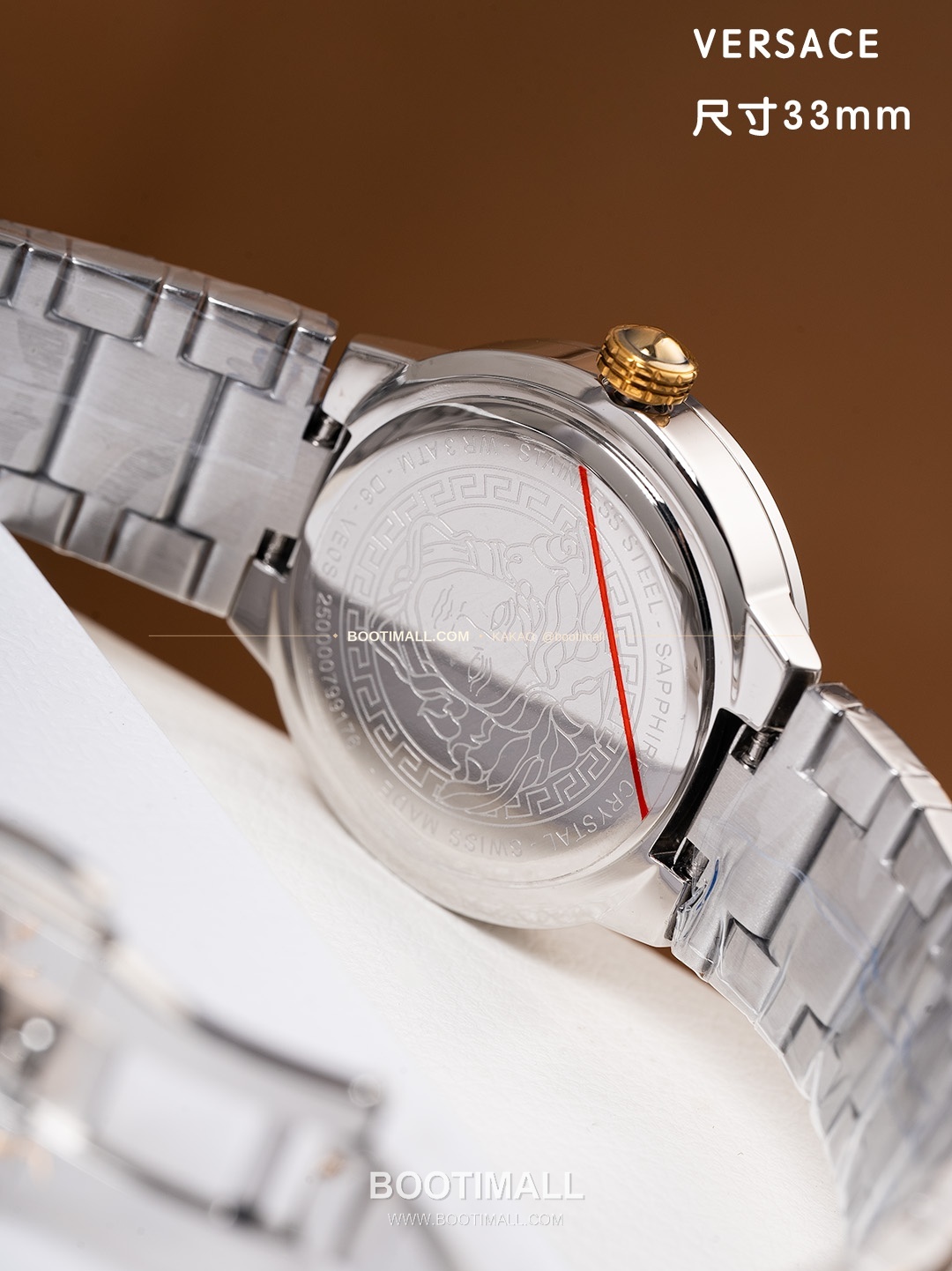 베르사체 그레카 로고 자개 다이얼 쿼츠 Versace Greca Logo Mother of Pearl Dial Quartz 33mm 8