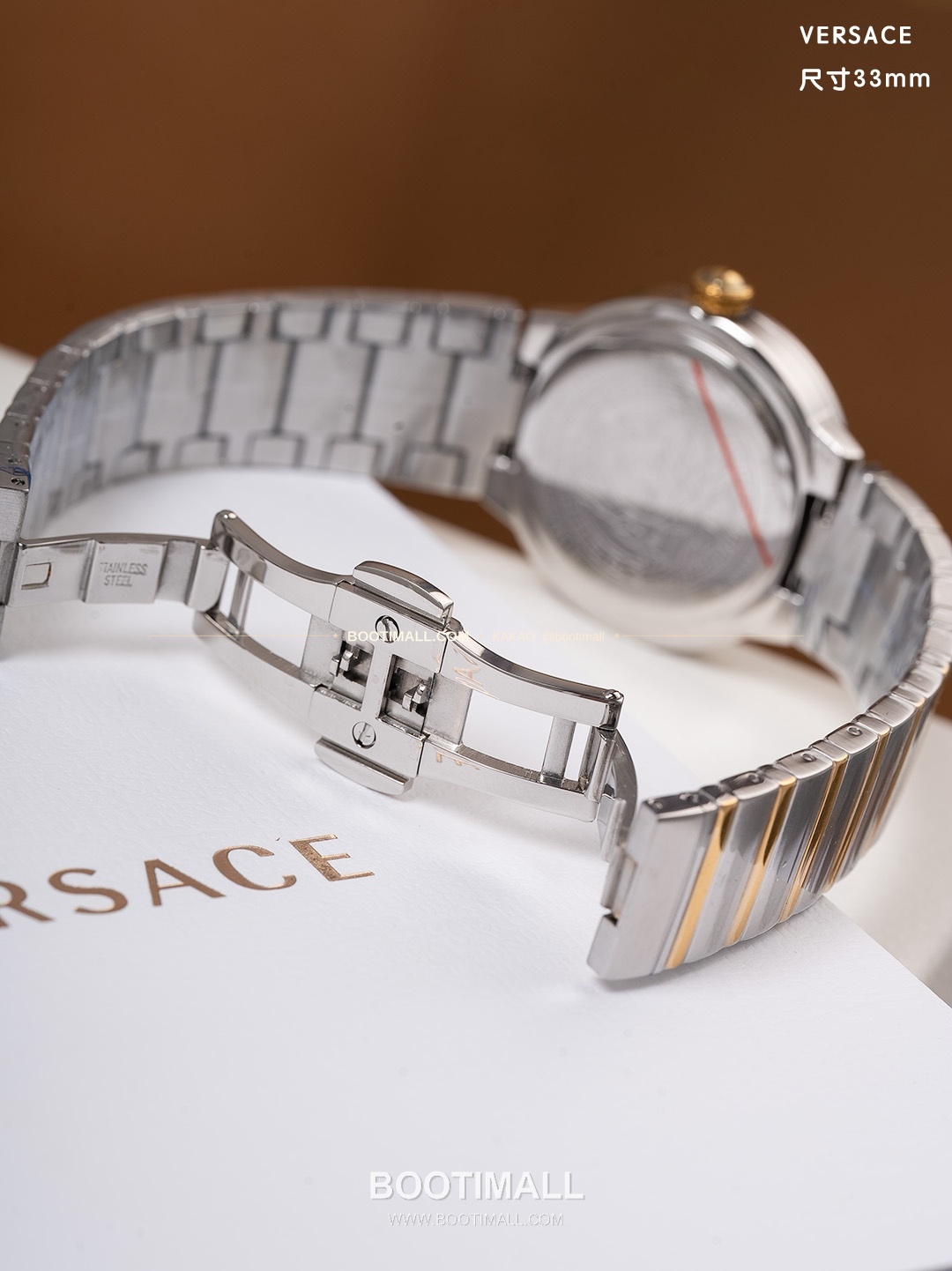 베르사체 그레카 로고 자개 다이얼 쿼츠 Versace Greca Logo Mother of Pearl Dial Quartz 33mm 9