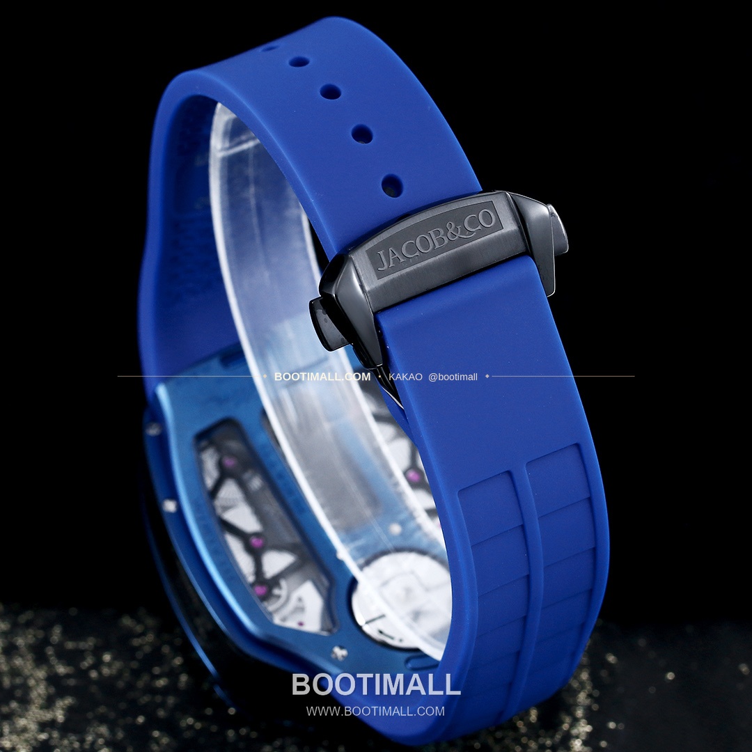 제이콥앤코 부가티 투르비용 W16 엔진 스켈레톤 오토매틱 Jacob & Co Bugatti Tourbillon W16 Engine Skeleton Automatic 55mm 9