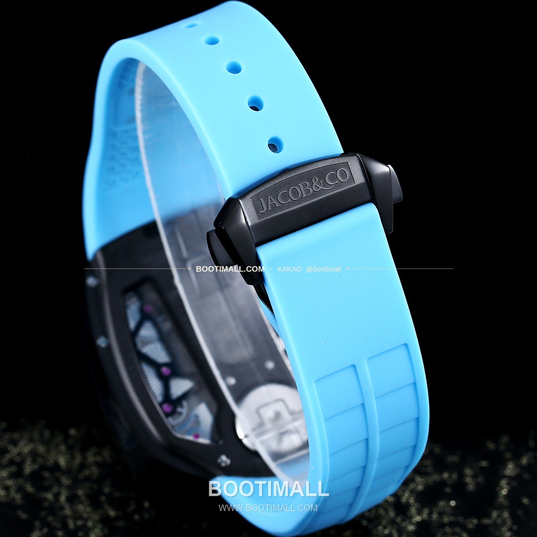 제이콥앤코 부가티 투르비용 W16 엔진 스켈레톤 오토매틱 Jacob & Co Bugatti Tourbillon W16 Engine Skeleton Automatic 55mm 9