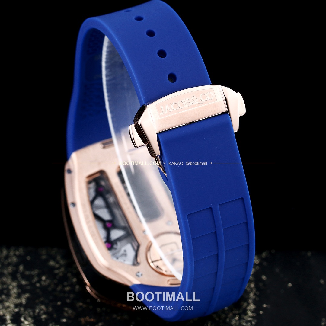 제이콥앤코 부가티 투르비용 W16 엔진 스켈레톤 오토매틱 Jacob & Co Bugatti Tourbillon W16 Engine Skeleton Automatic 55mm 9