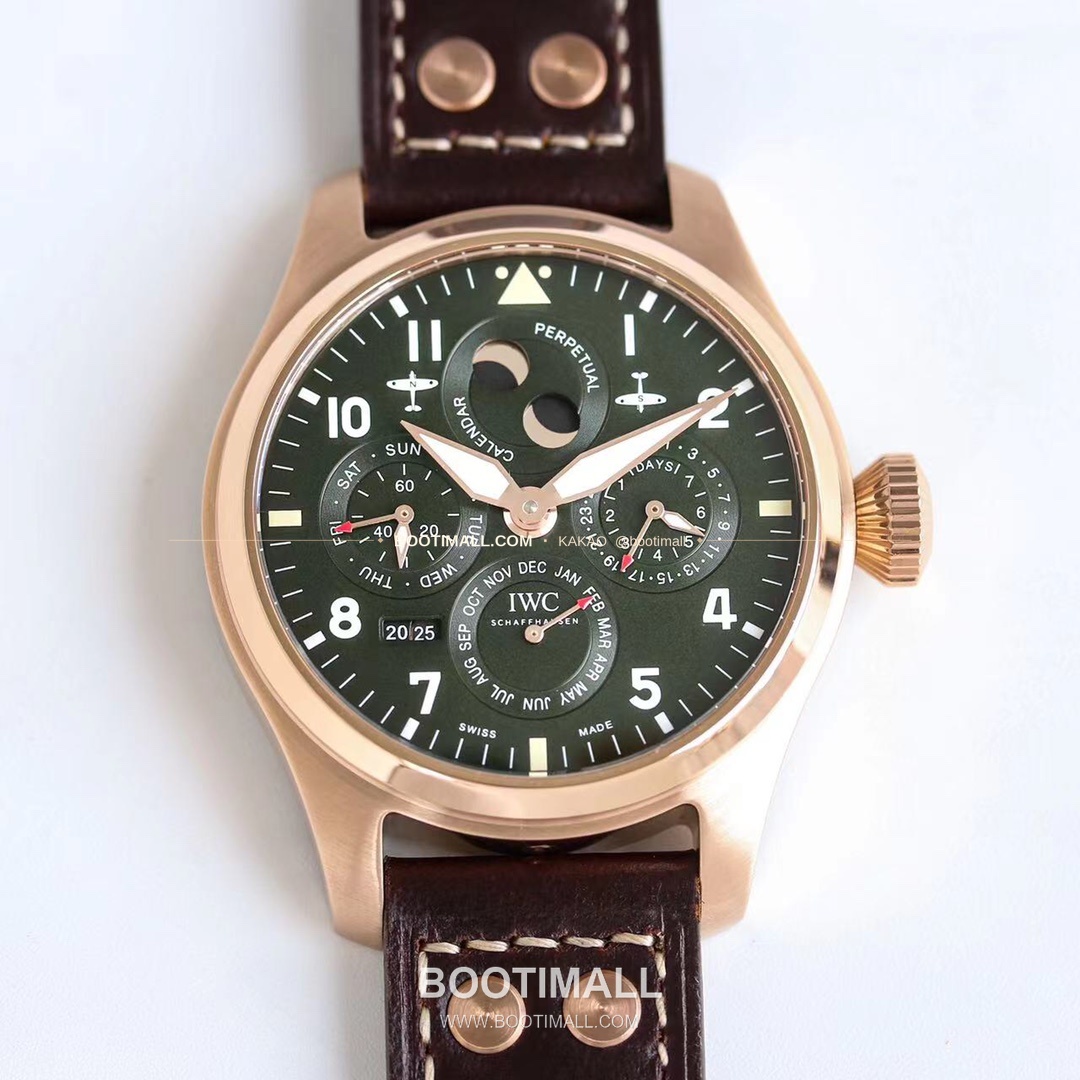 IWC 빅파일럿 퍼페추얼 캘린더 스틸 오토매틱 IWC Big Pilot Perpetual Calendar Steel Automatic IW503605 41mm 1