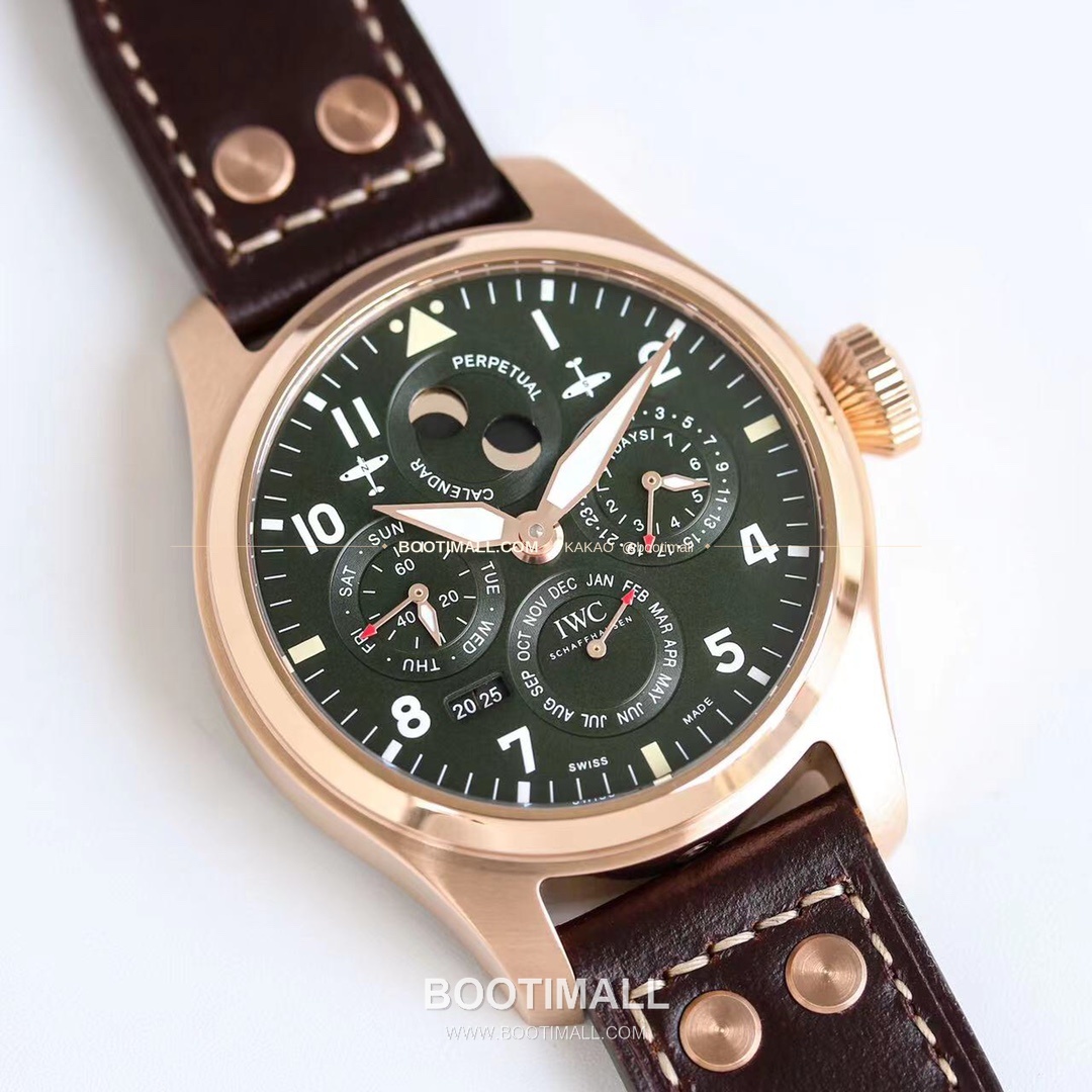 IWC 빅파일럿 퍼페추얼 캘린더 스틸 오토매틱 IWC Big Pilot Perpetual Calendar Steel Automatic IW503605 41mm 2