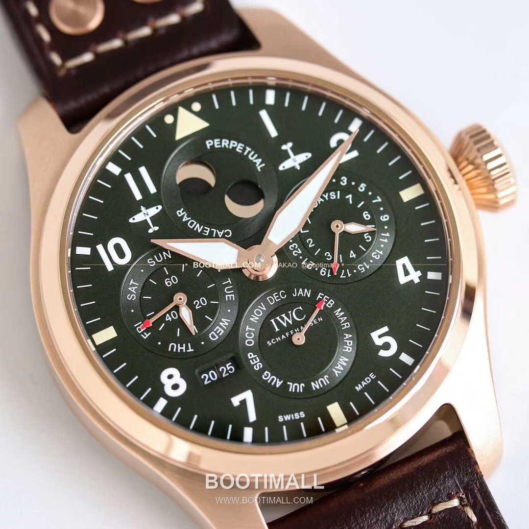 IWC 빅파일럿 퍼페추얼 캘린더 스틸 오토매틱 IWC Big Pilot Perpetual Calendar Steel Automatic IW503605 41mm 4