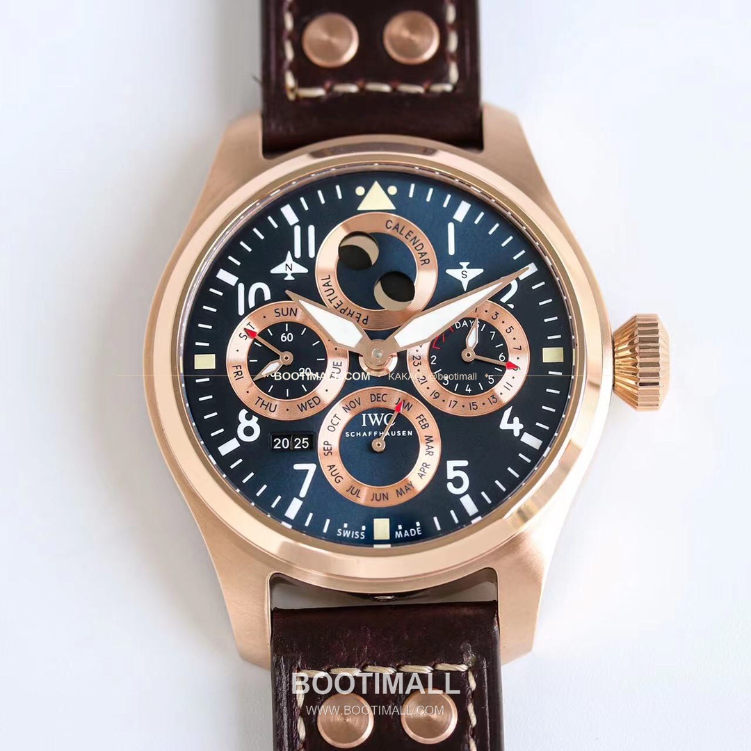 IWC 빅파일럿 퍼페추얼 캘린더 스틸 오토매틱 IWC Big Pilot Perpetual Calendar Steel Automatic IW503605 41mm 1