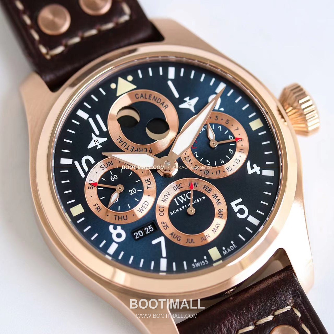 IWC 빅파일럿 퍼페추얼 캘린더 스틸 오토매틱 IWC Big Pilot Perpetual Calendar Steel Automatic IW503605 41mm 2