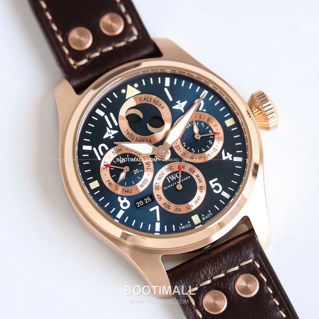 IWC 빅파일럿 퍼페추얼 캘린더 스틸 오토매틱 IWC Big Pilot Perpetual Calendar Steel Automatic IW503605 41mm 3