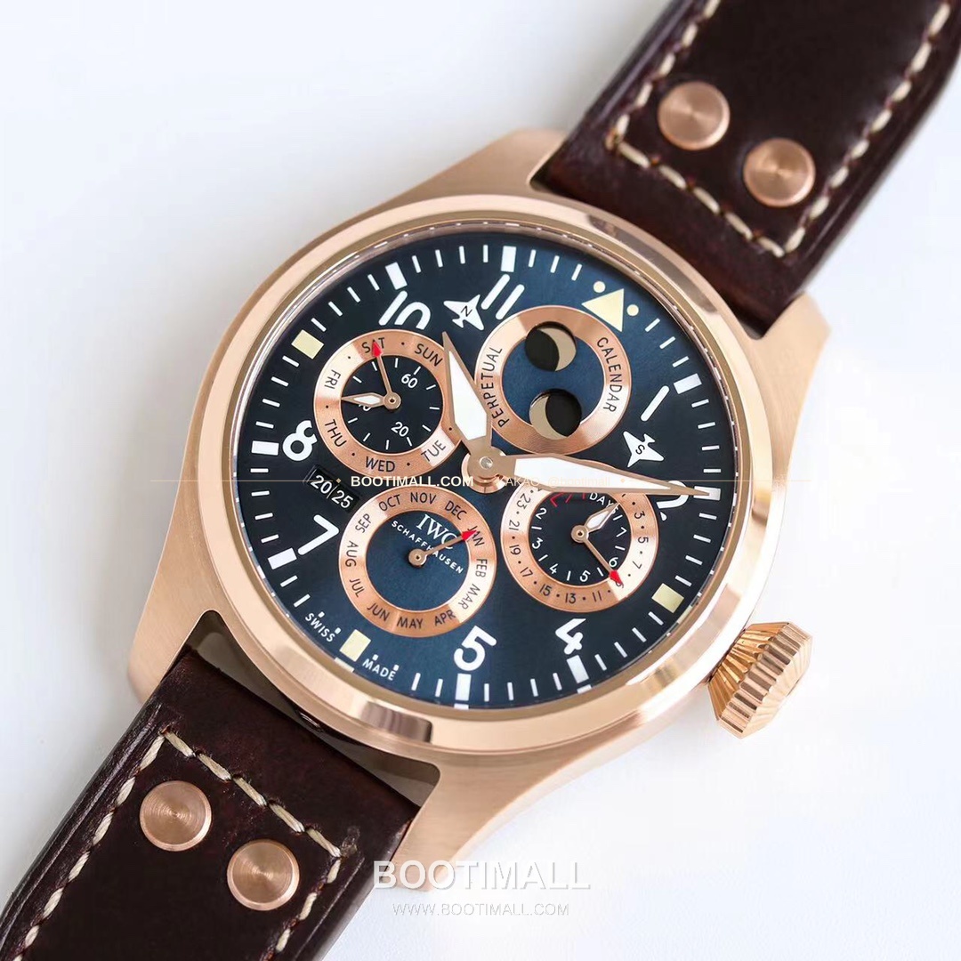 IWC 빅파일럿 퍼페추얼 캘린더 스틸 오토매틱 IWC Big Pilot Perpetual Calendar Steel Automatic IW503605 41mm 4