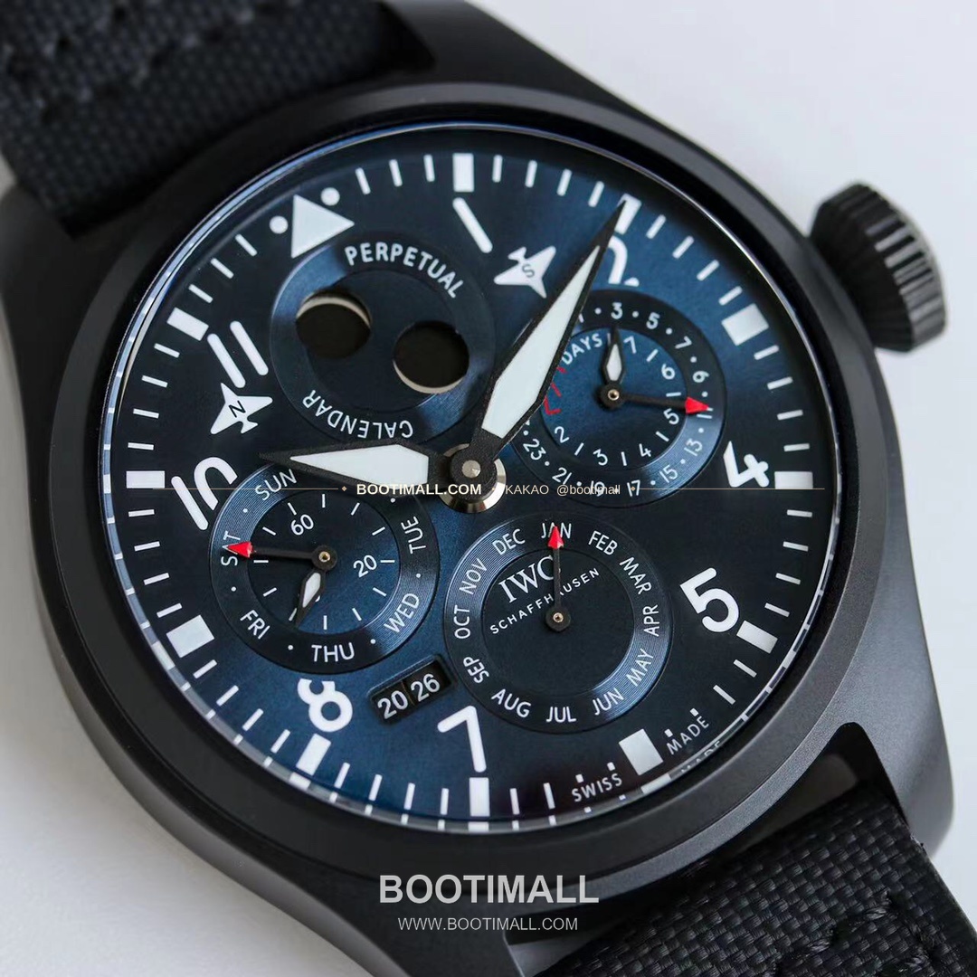 IWC 빅파일럿 퍼페추얼 캘린더 스틸 오토매틱 IWC Big Pilot Perpetual Calendar Steel Automatic IW503605 41mm 4