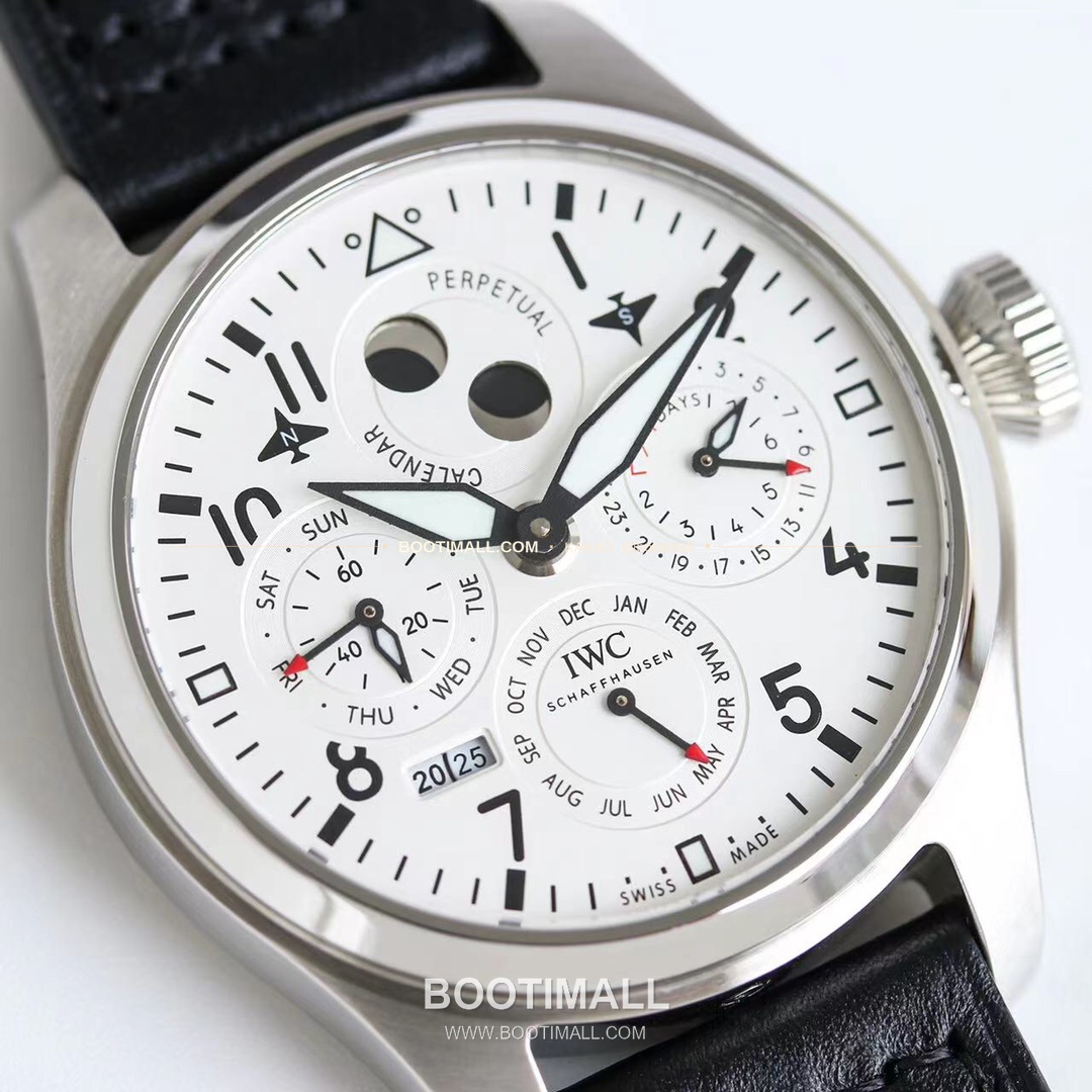IWC 빅파일럿 퍼페추얼 캘린더 스틸 오토매틱 IWC Big Pilot Perpetual Calendar Steel Automatic IW503605 41mm 2