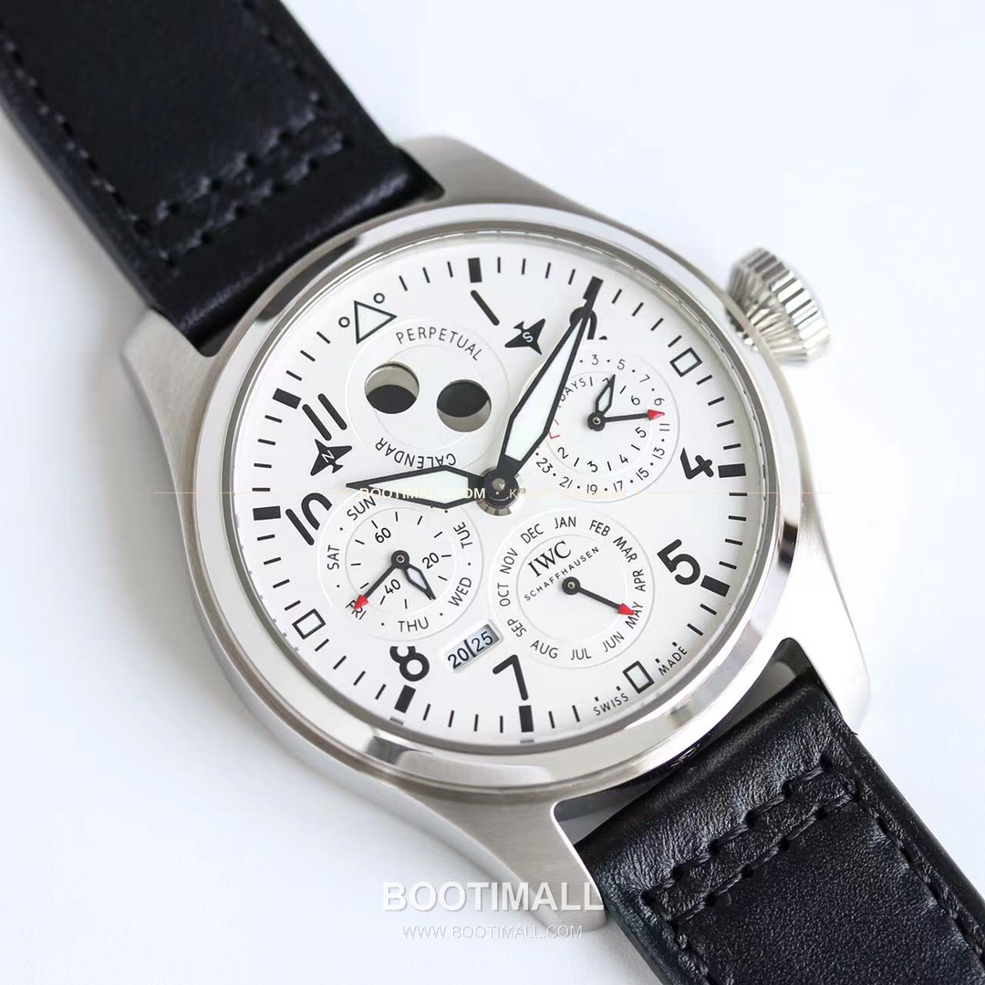 IWC 빅파일럿 퍼페추얼 캘린더 스틸 오토매틱 IWC Big Pilot Perpetual Calendar Steel Automatic IW503605 41mm 3