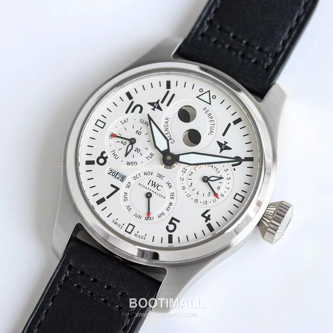 IWC 빅파일럿 퍼페추얼 캘린더 스틸 오토매틱 IWC Big Pilot Perpetual Calendar Steel Automatic IW503605 41mm 4