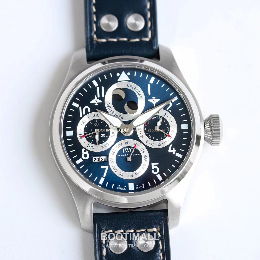 IWC 빅파일럿 퍼페추얼 캘린더 스틸 오토매틱 IWC Big Pilot Perpetual Calendar Steel Automatic IW503605 41mm 1