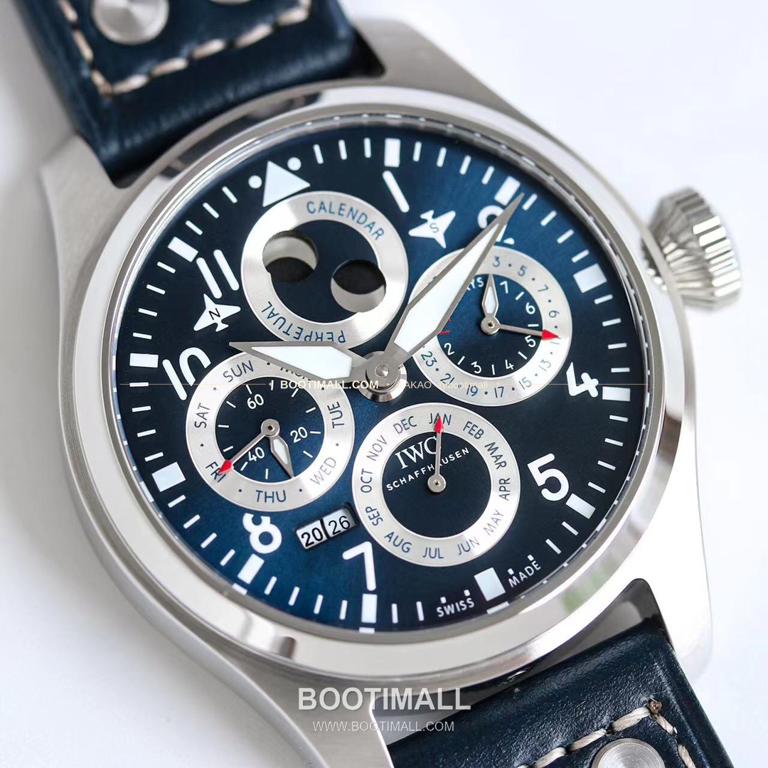 IWC 빅파일럿 퍼페추얼 캘린더 스틸 오토매틱 IWC Big Pilot Perpetual Calendar Steel Automatic IW503605 41mm 5