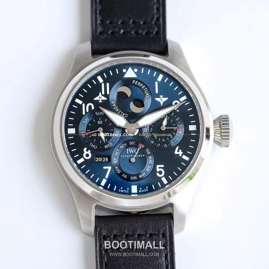 IWC 빅파일럿 퍼페추얼 캘린더 스틸 오토매틱 IWC Big Pilot Perpetual Calendar Steel Automatic IW503605 41mm 1
