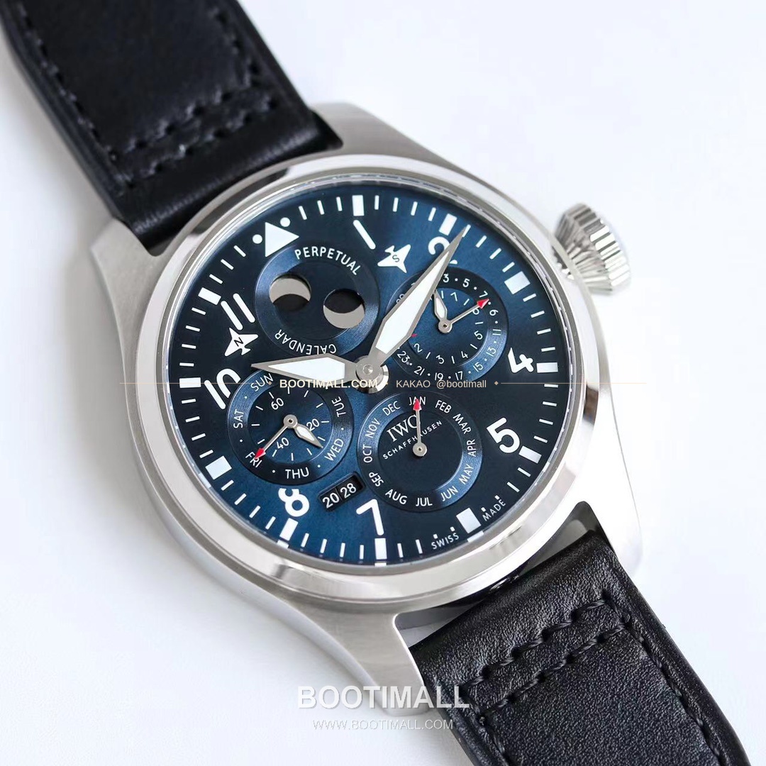 IWC 빅파일럿 퍼페추얼 캘린더 스틸 오토매틱 IWC Big Pilot Perpetual Calendar Steel Automatic IW503605 41mm 2