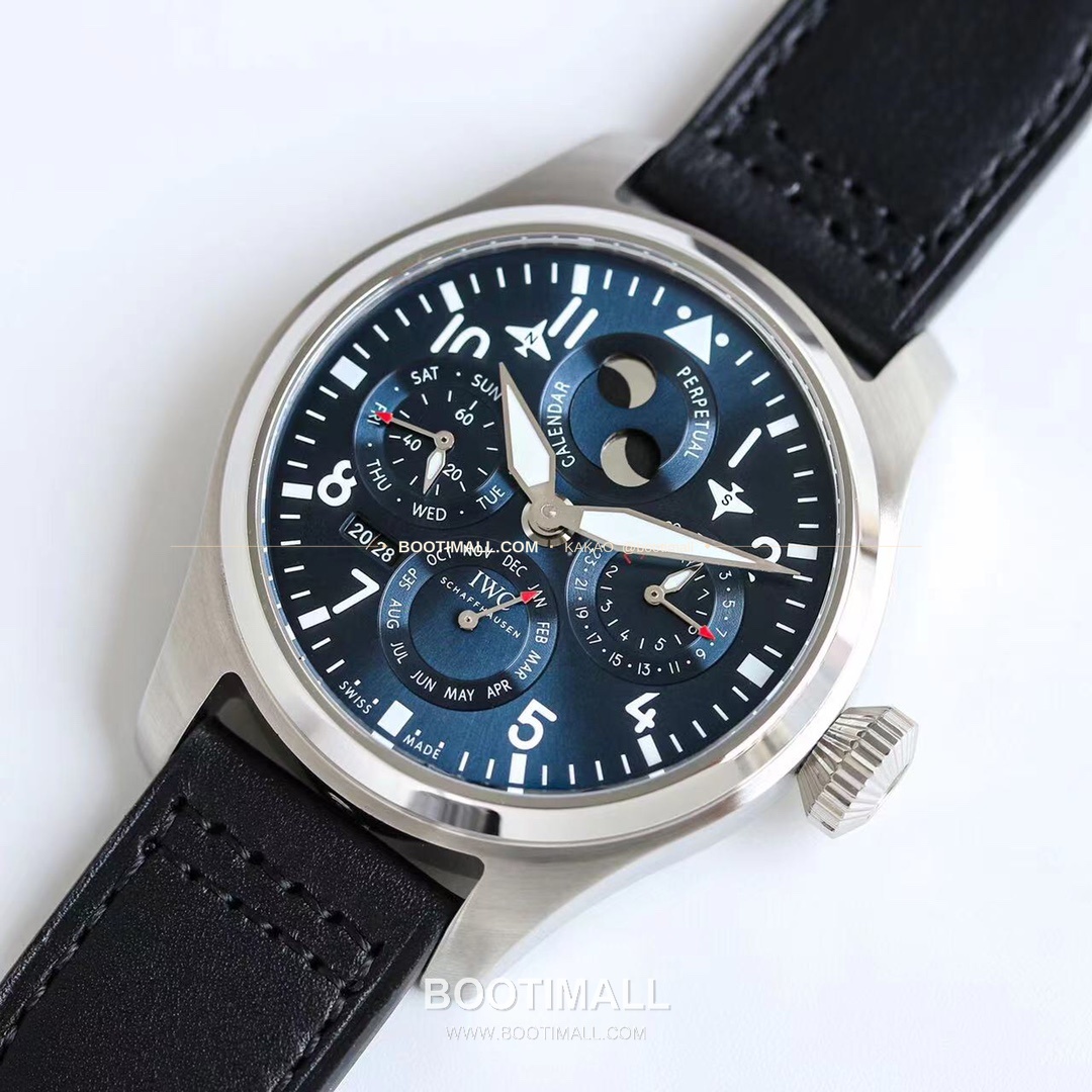 IWC 빅파일럿 퍼페추얼 캘린더 스틸 오토매틱 IWC Big Pilot Perpetual Calendar Steel Automatic IW503605 41mm 3