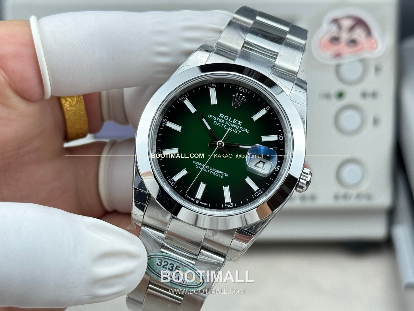 롤렉스 데이트저스트 그린 그라데이션 다이얼 오토매틱 Rolex Datejust Green Gradient Dial Automatic 41mm 3