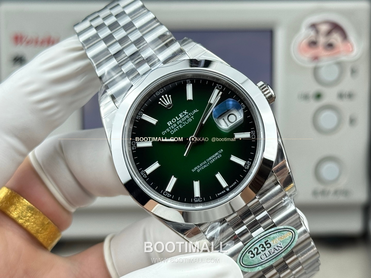 롤렉스 데이트저스트 그린 그라데이션 다이얼 오토매틱 Rolex Datejust Green Gradient Dial Automatic 41mm 2
