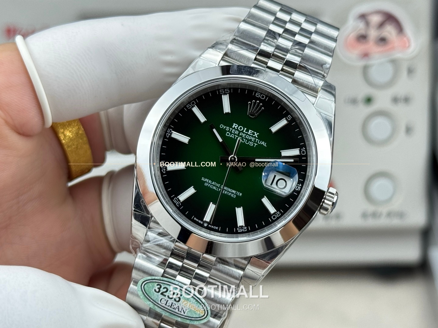 롤렉스 데이트저스트 그린 그라데이션 다이얼 오토매틱 Rolex Datejust Green Gradient Dial Automatic 41mm 3