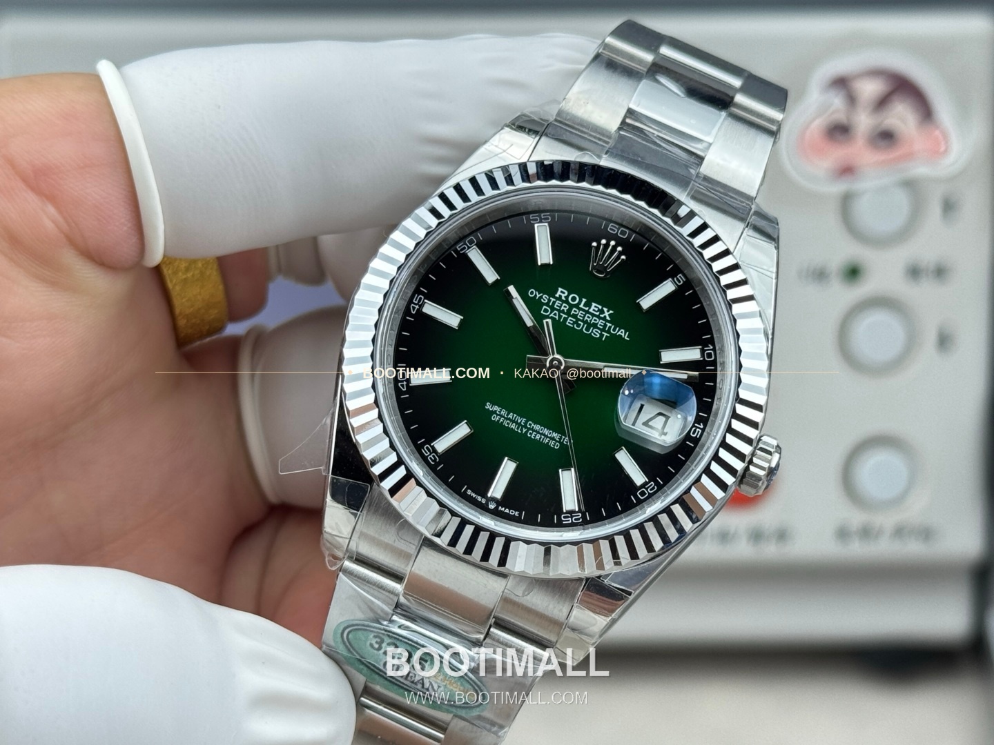 롤렉스 데이트저스트 그린 그라데이션 다이얼 오토매틱 Rolex Datejust Green Gradient Dial Automatic 41mm 2
