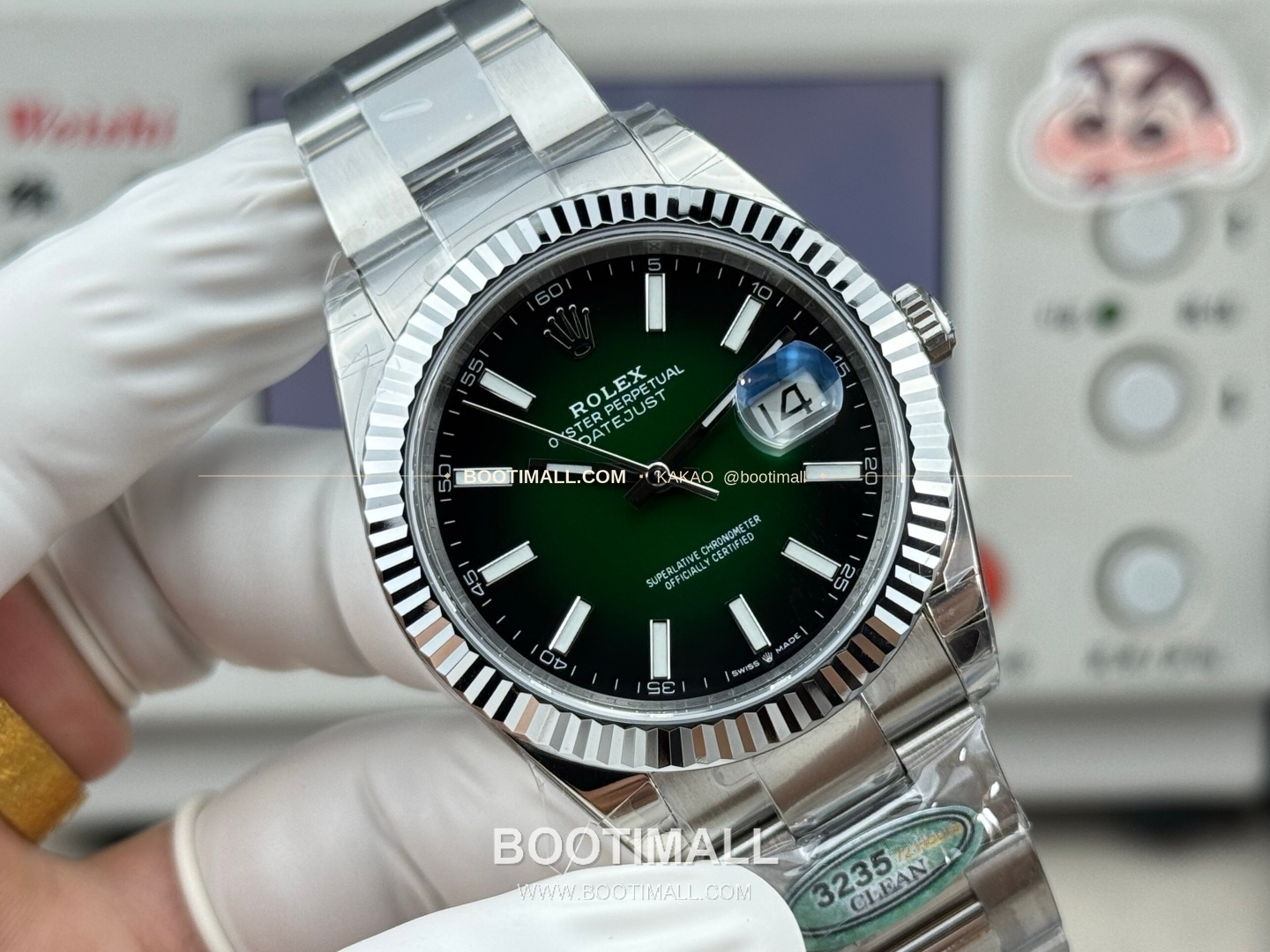 롤렉스 데이트저스트 그린 그라데이션 다이얼 오토매틱 Rolex Datejust Green Gradient Dial Automatic 41mm 3