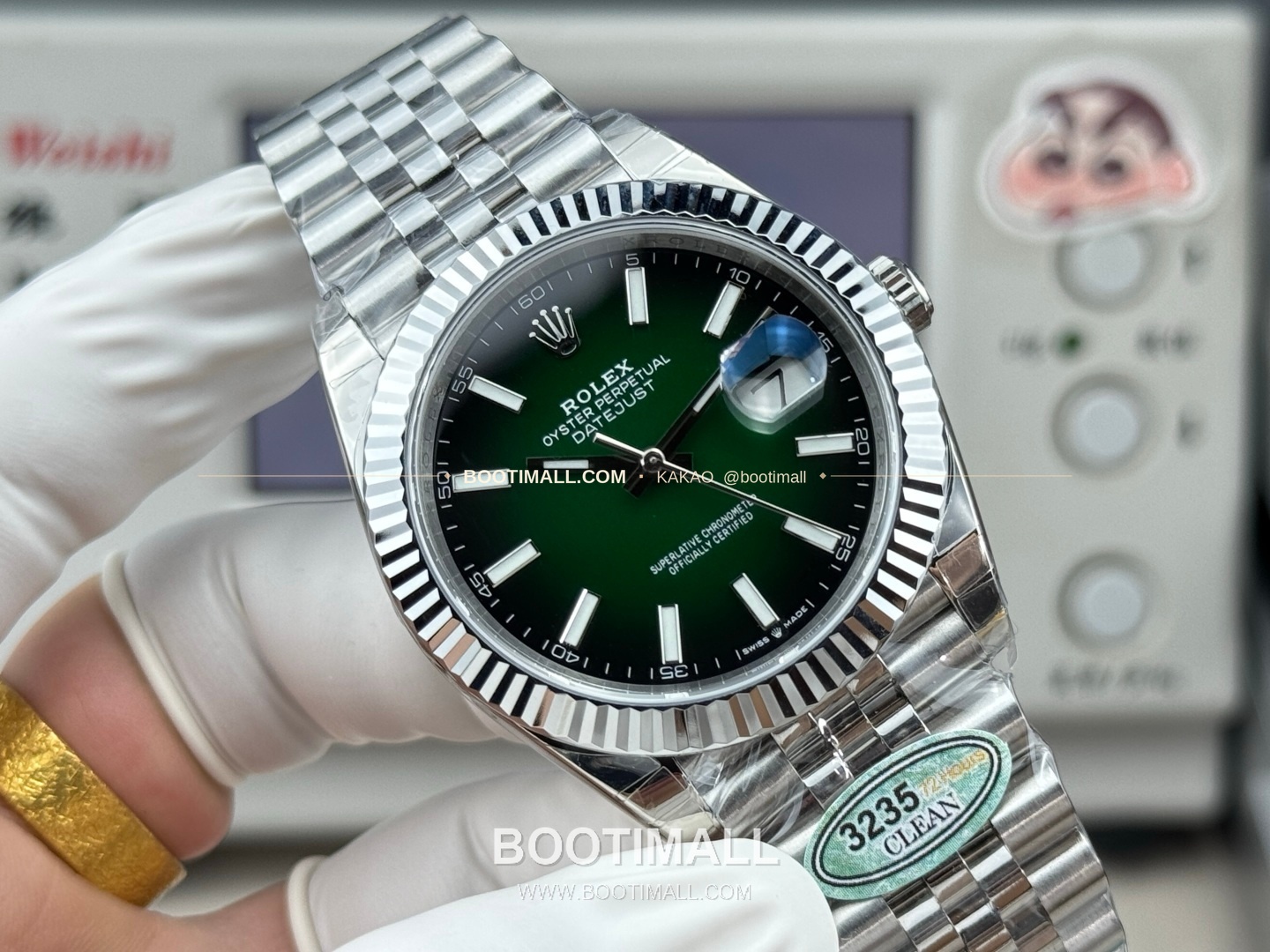 롤렉스 데이트저스트 그린 그라데이션 다이얼 오토매틱 Rolex Datejust Green Gradient Dial Automatic 41mm 2