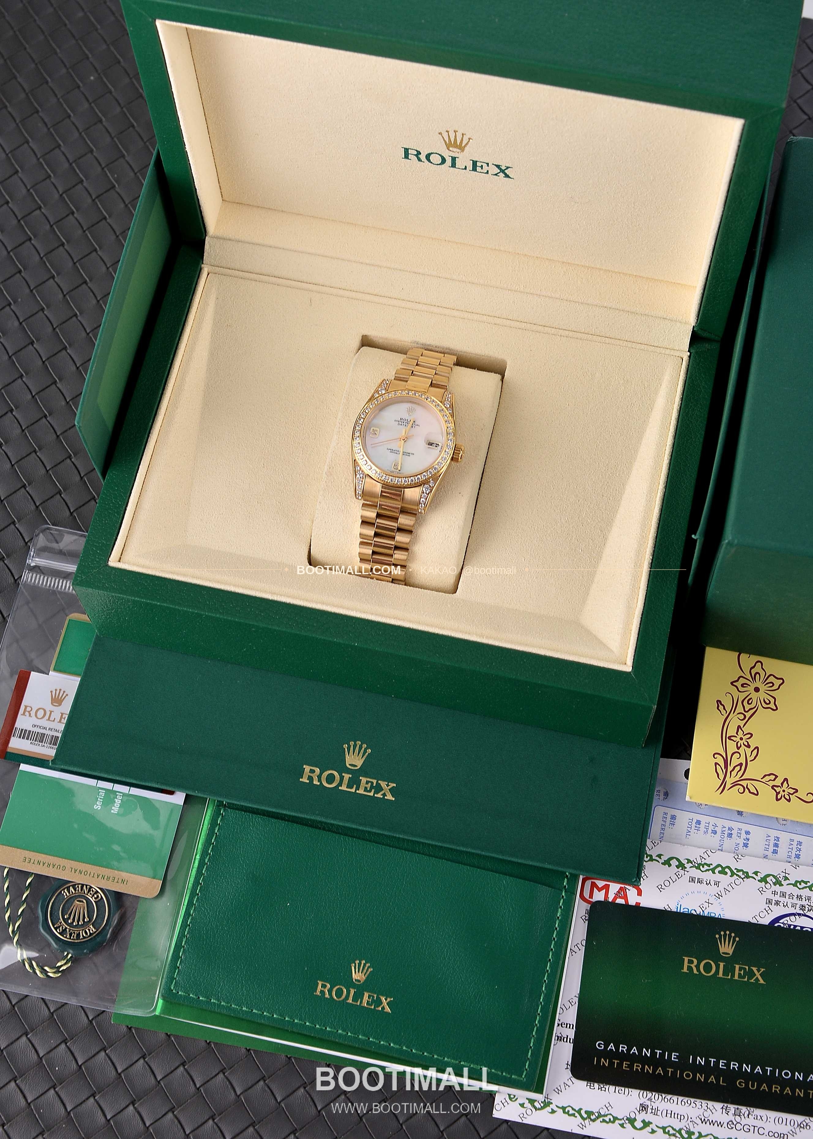 롤렉스 데이트저스트 31 자개 컬러 다이얼 다이아 세팅 오토매틱 Rolex Datejust 31 Mother of Pearl Dial Diamond Setting Automatic 31mm 1