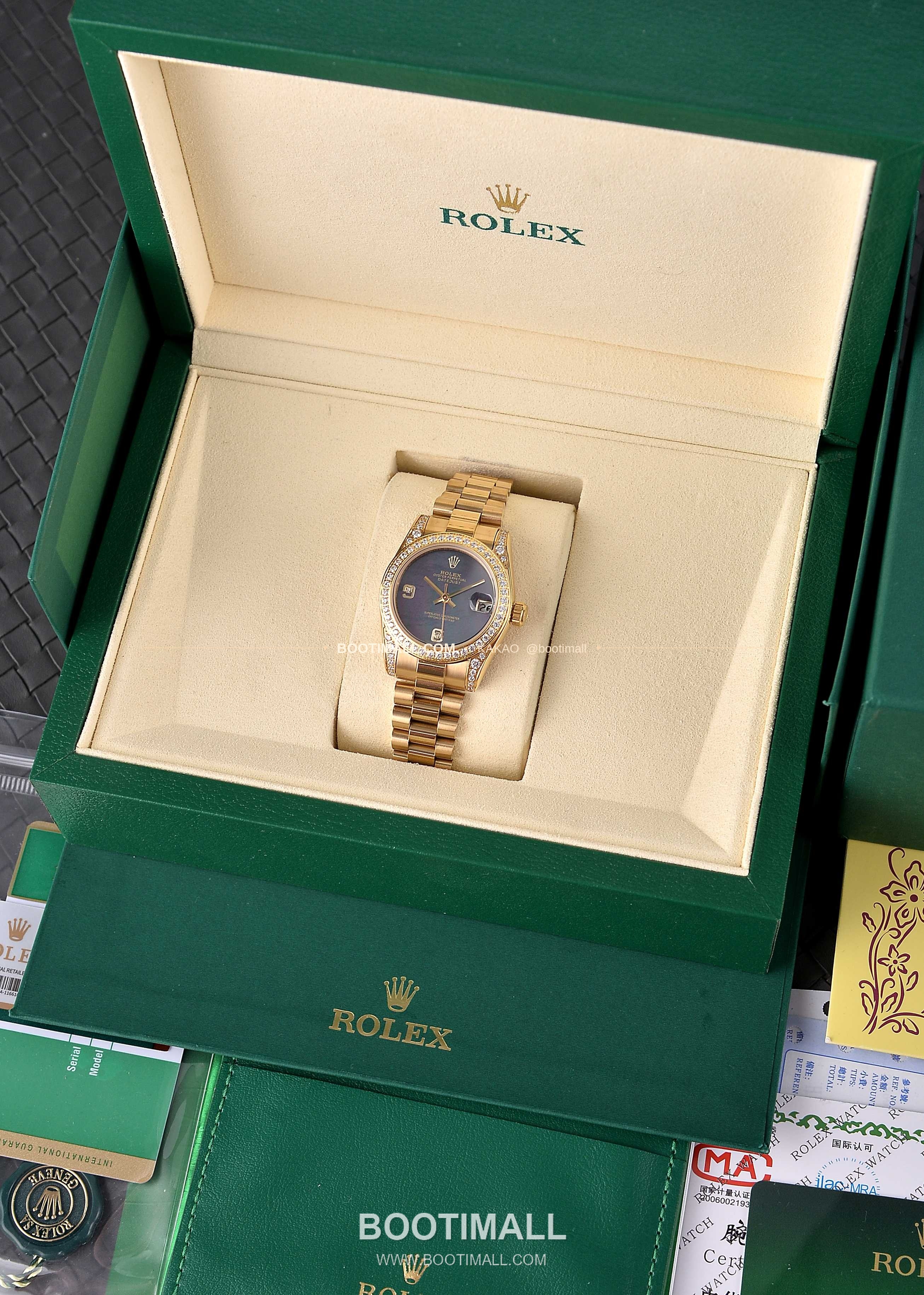 롤렉스 데이트저스트 31 자개 컬러 다이얼 다이아 세팅 오토매틱 Rolex Datejust 31 Mother of Pearl Dial Diamond Setting Automatic 31mm 3