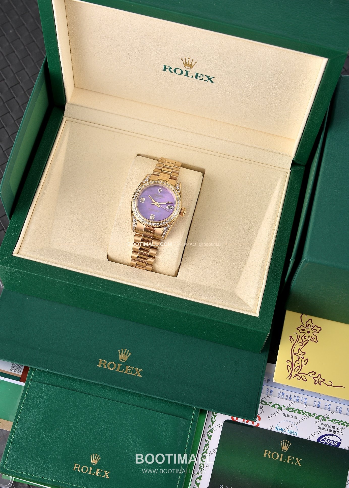 롤렉스 데이트저스트 31 자개 컬러 다이얼 다이아 세팅 오토매틱 Rolex Datejust 31 Mother of Pearl Dial Diamond Setting Automatic 31mm 3