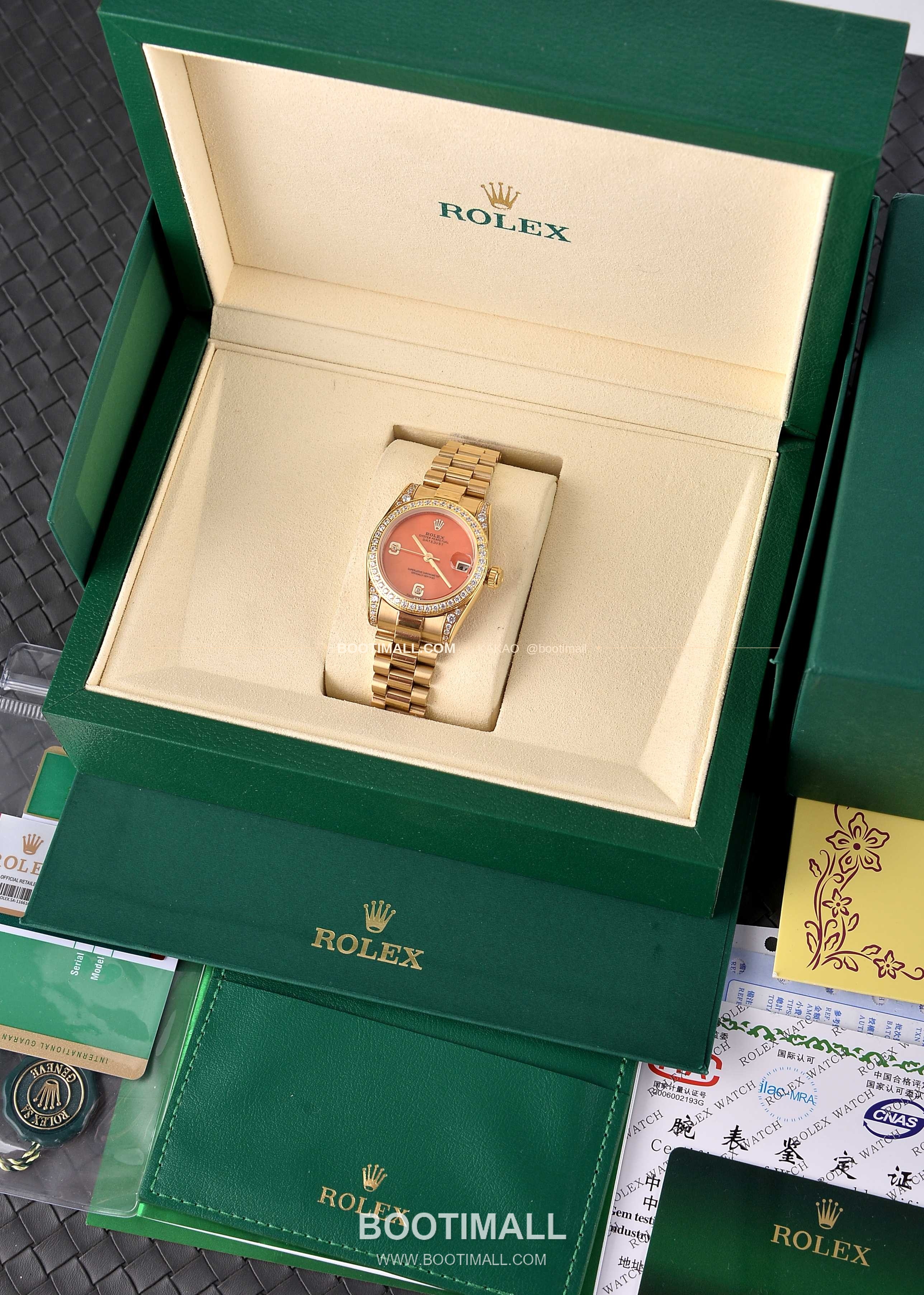 롤렉스 데이트저스트 31 자개 컬러 다이얼 다이아 세팅 오토매틱 Rolex Datejust 31 Mother of Pearl Dial Diamond Setting Automatic 31mm 3