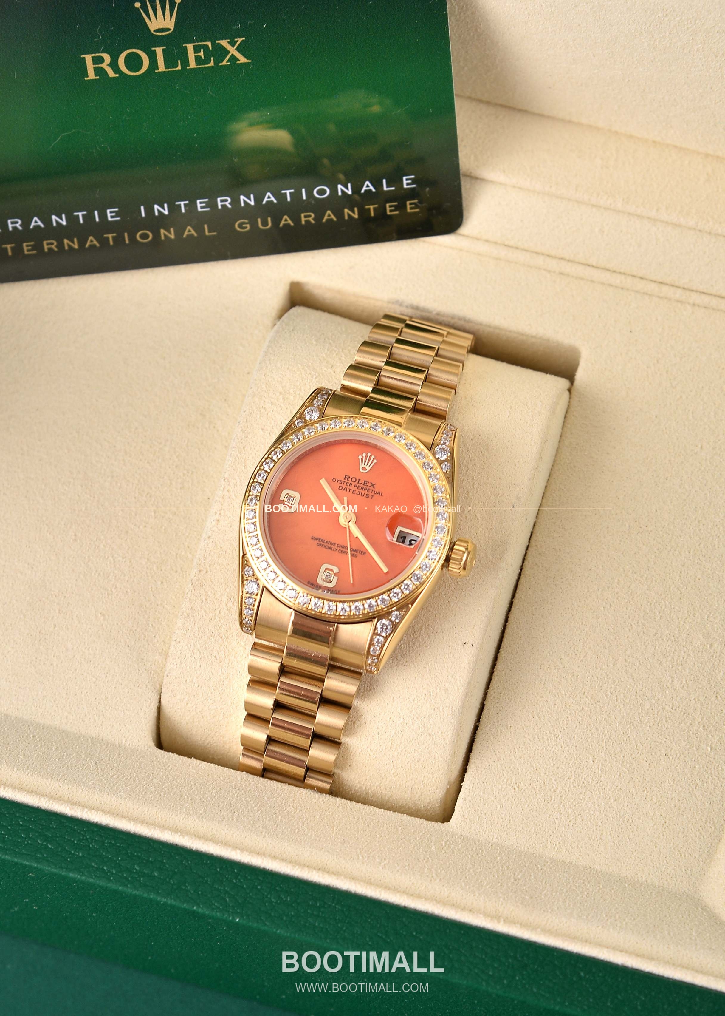 롤렉스 데이트저스트 31 자개 컬러 다이얼 다이아 세팅 오토매틱 Rolex Datejust 31 Mother of Pearl Dial Diamond Setting Automatic 31mm 4