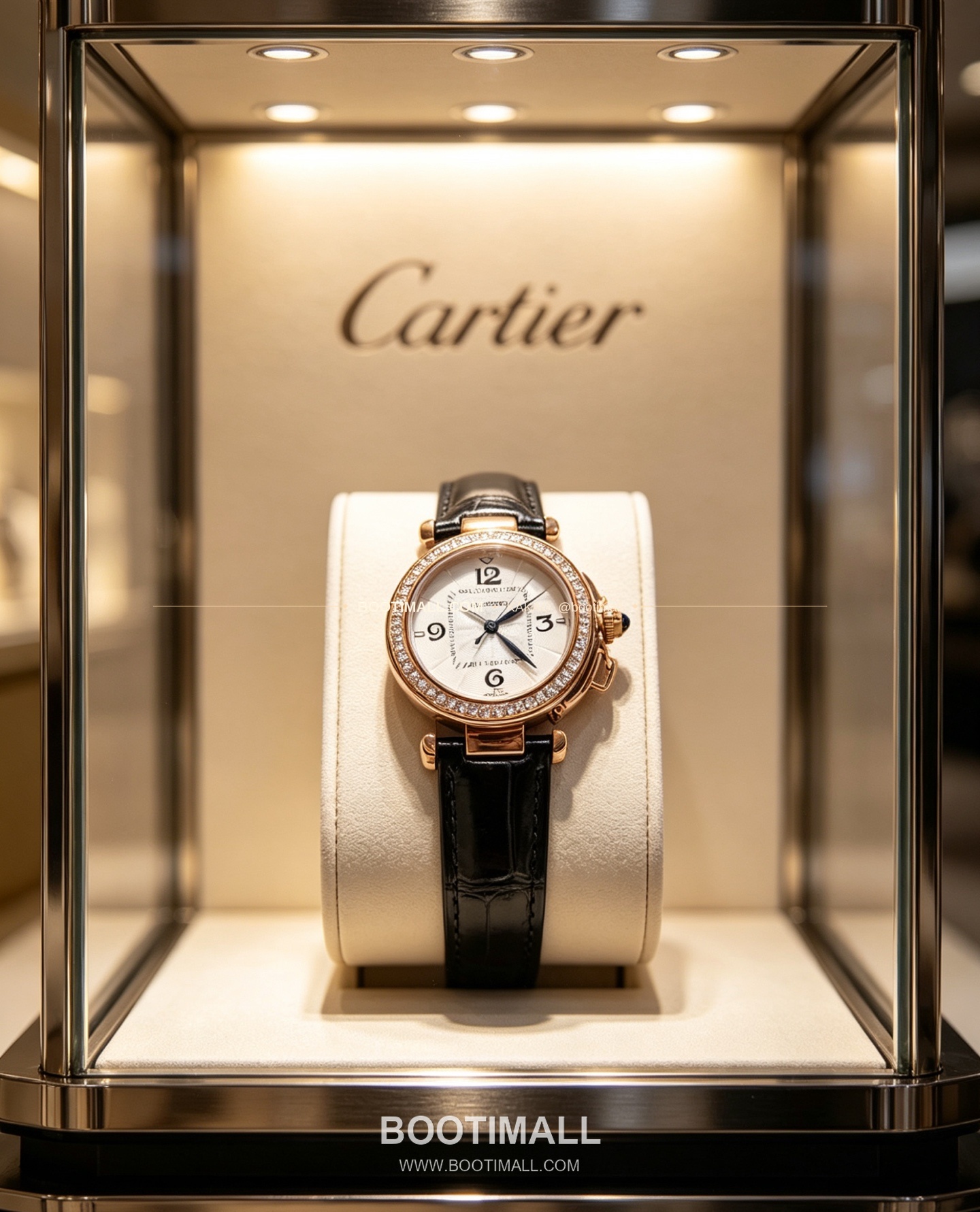 까르띠에 파샤 드 까르띠에 스틸 블루핸즈 쿼츠 Cartier Pasha de Cartier Steel Blue Hands Quartz 35mm 3