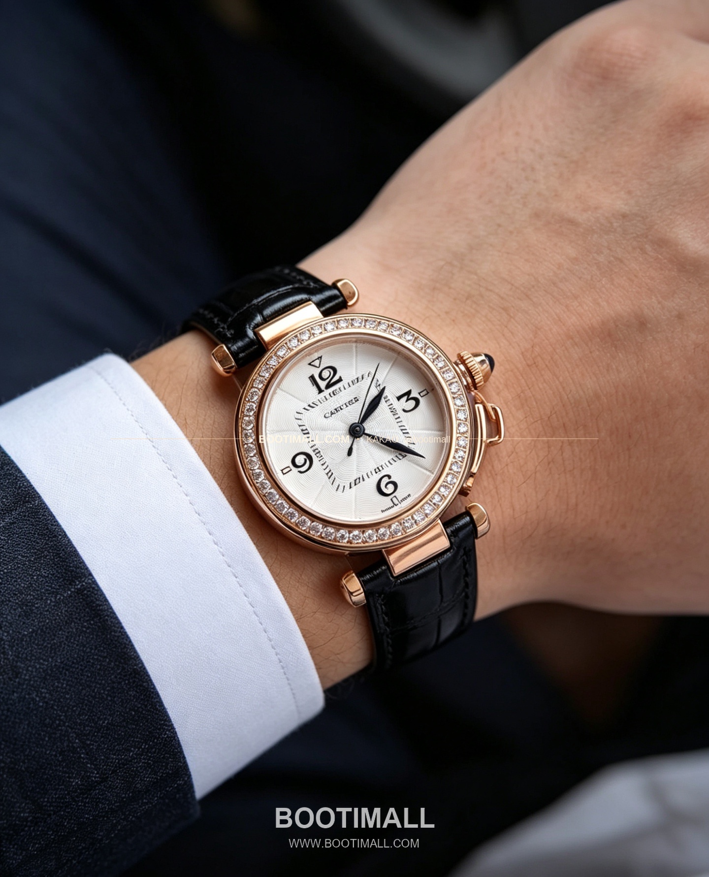 까르띠에 파샤 드 까르띠에 스틸 블루핸즈 쿼츠 Cartier Pasha de Cartier Steel Blue Hands Quartz 35mm 5