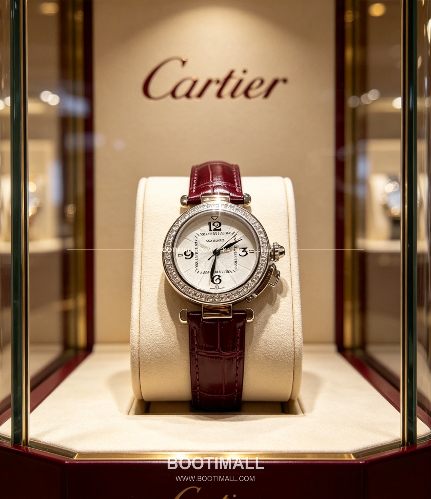 까르띠에 파샤 드 까르띠에 스틸 블루핸즈 쿼츠 Cartier Pasha de Cartier Steel Blue Hands Quartz 35mm 6