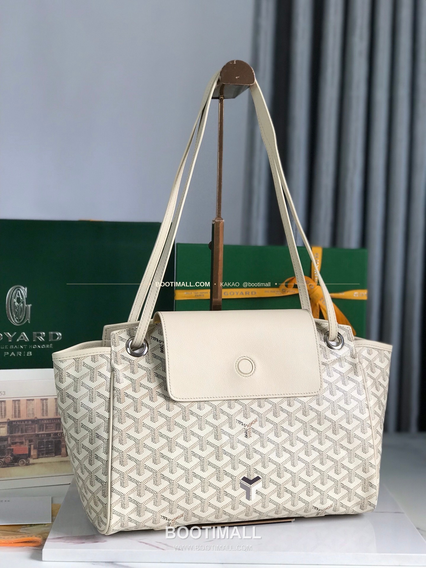 고야드 루엣 캔버스 멀티웨이 샌드 숄더백 Goyard Rouette Canvas Multiway Sand Shoulder Bag 120181 30cm 5