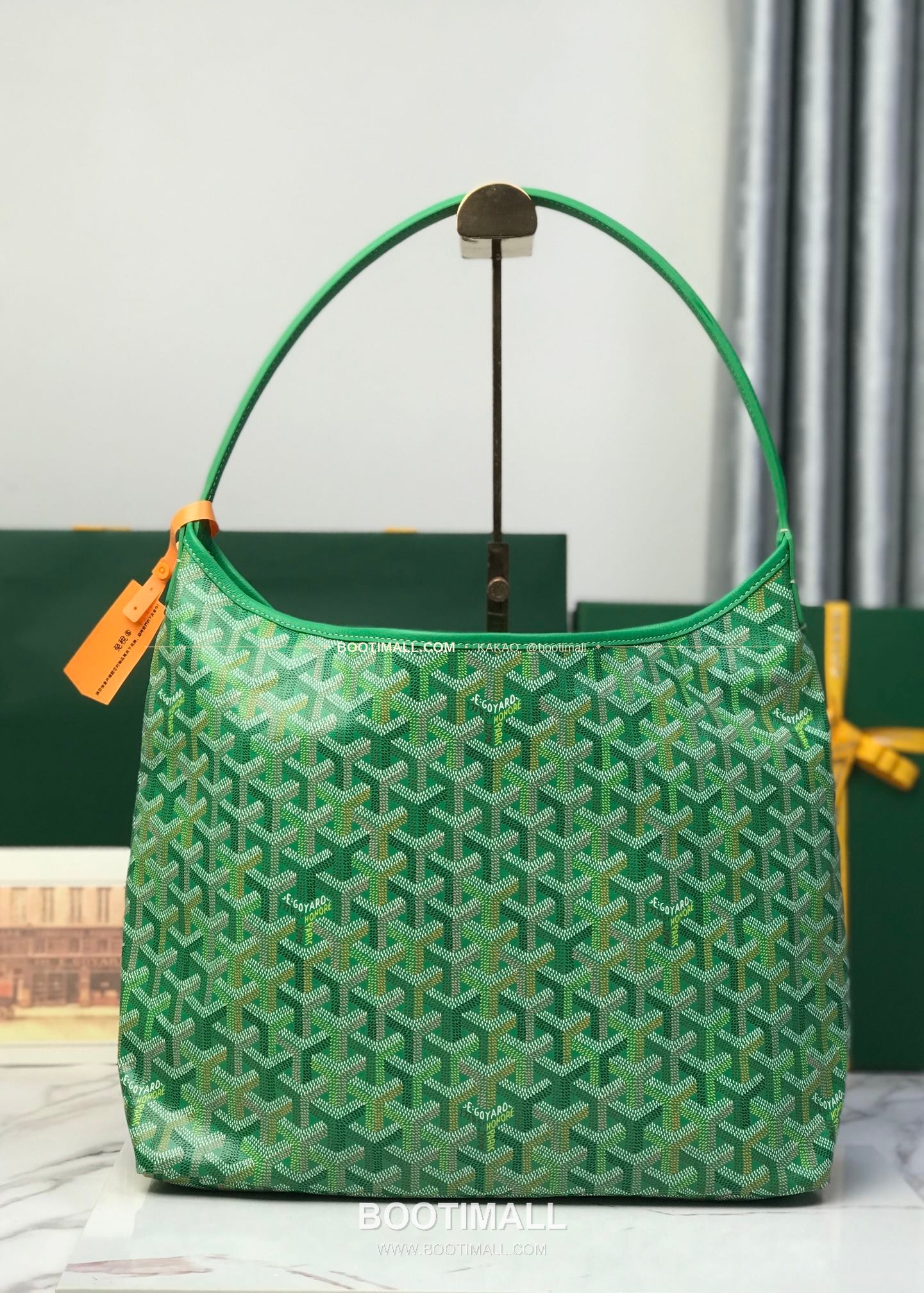 고야드 호보 보헴 고야르딘 캔버스 멀티컬러 숄더백 Goyard Hobo Boheme Goyardine Canvas Multicolor Shoulder Bag 020223 43cm 2